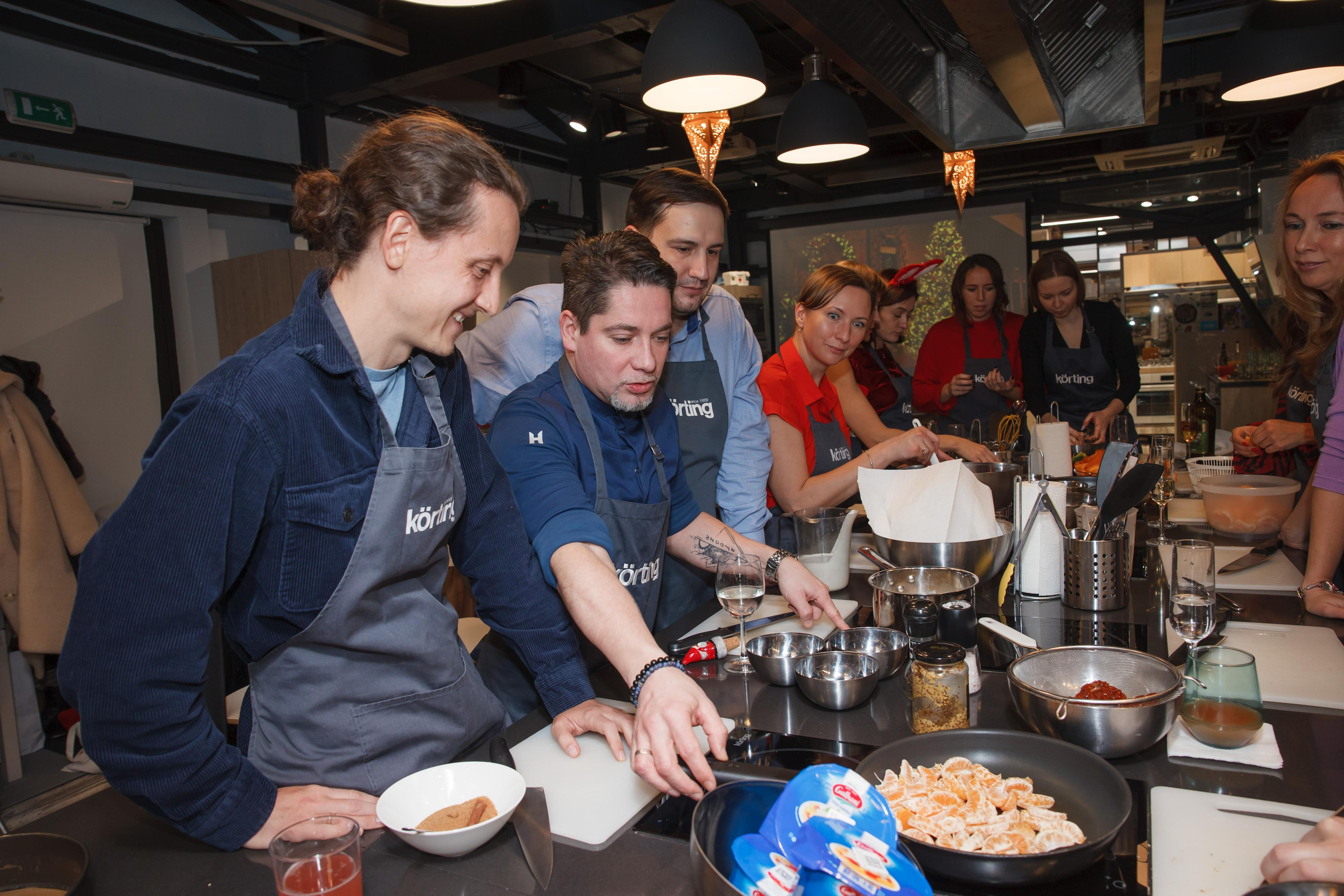 Фотосъемка корпоративного мастер-класса по приготовлению блюд. Свадебный и репортажный фотограф (Москва, Королев и другие)