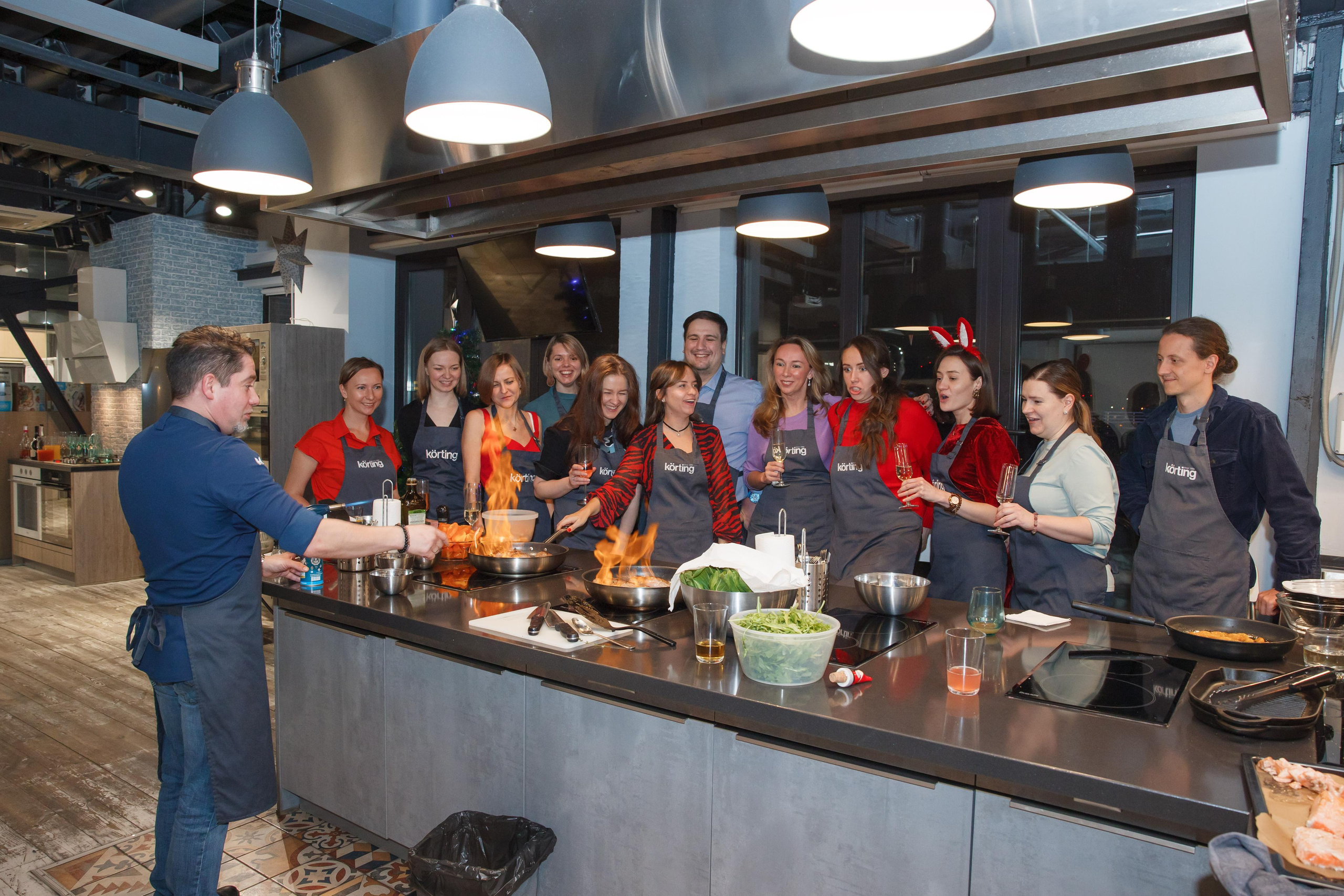 Фотосъемка корпоративного мастер-класса по приготовлению блюд. Свадебный и репортажный фотограф (Москва, Королев и другие)