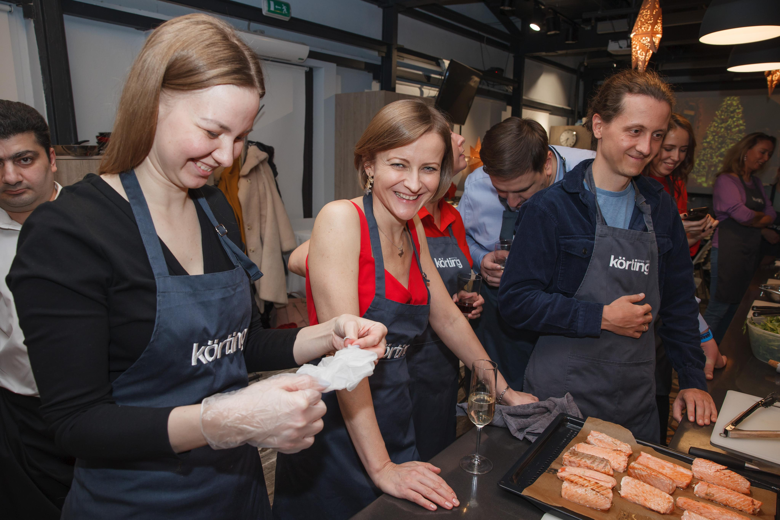 Фотосъемка корпоративного мастер-класса по приготовлению блюд. Свадебный и репортажный фотограф (Москва, Королев и другие)