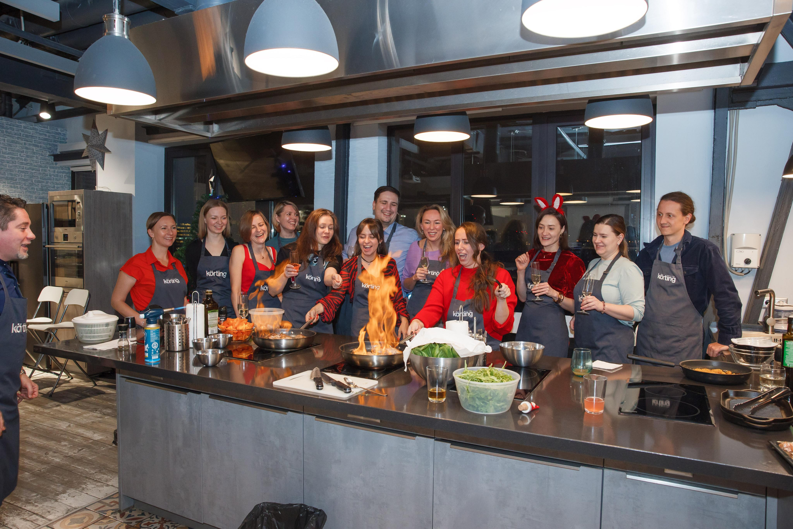 Фотосъемка корпоративного мастер-класса по приготовлению блюд. Свадебный и репортажный фотограф (Москва, Королев и другие)