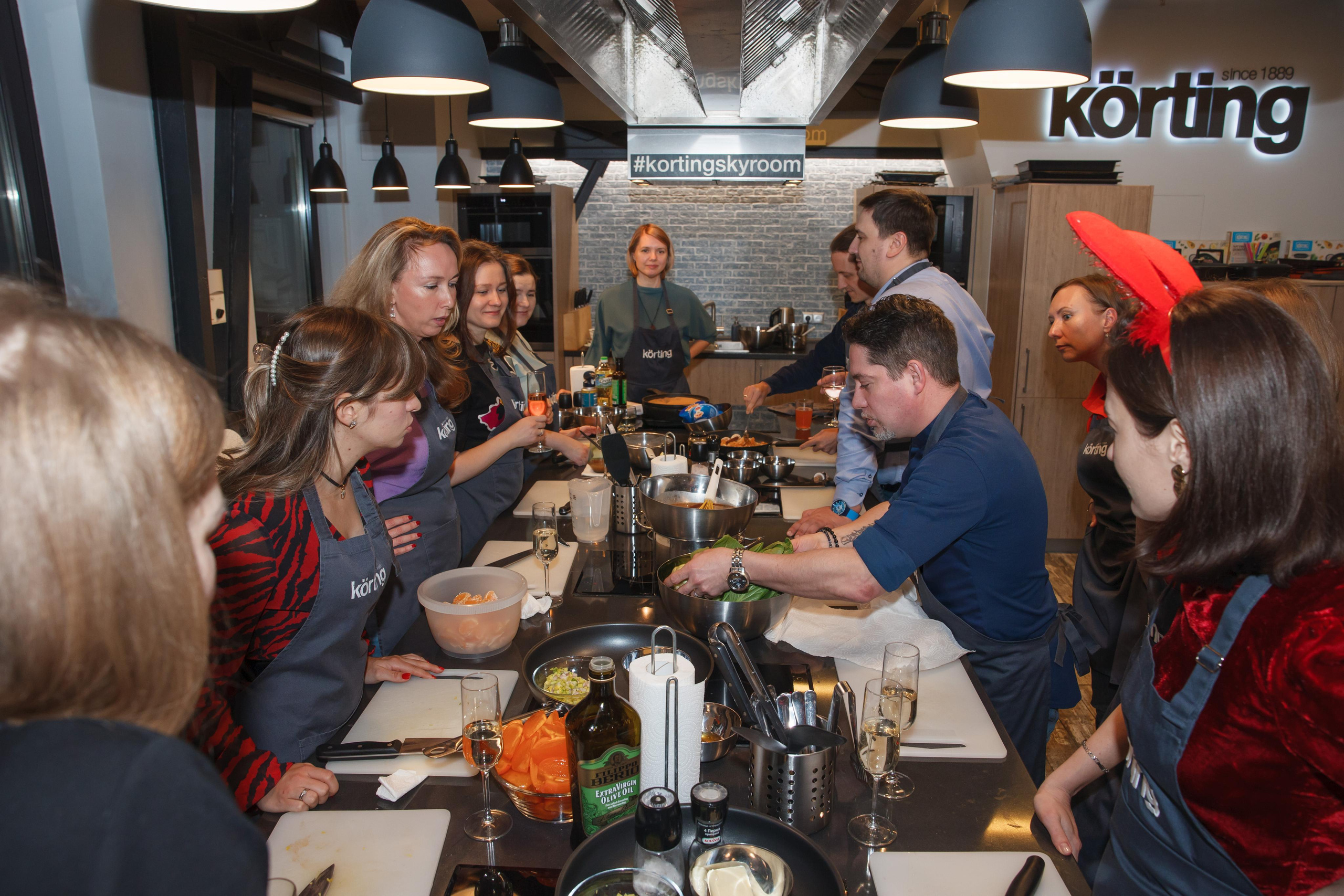 Фотосъемка корпоративного мастер-класса по приготовлению блюд. Свадебный и репортажный фотограф (Москва, Королев и другие)