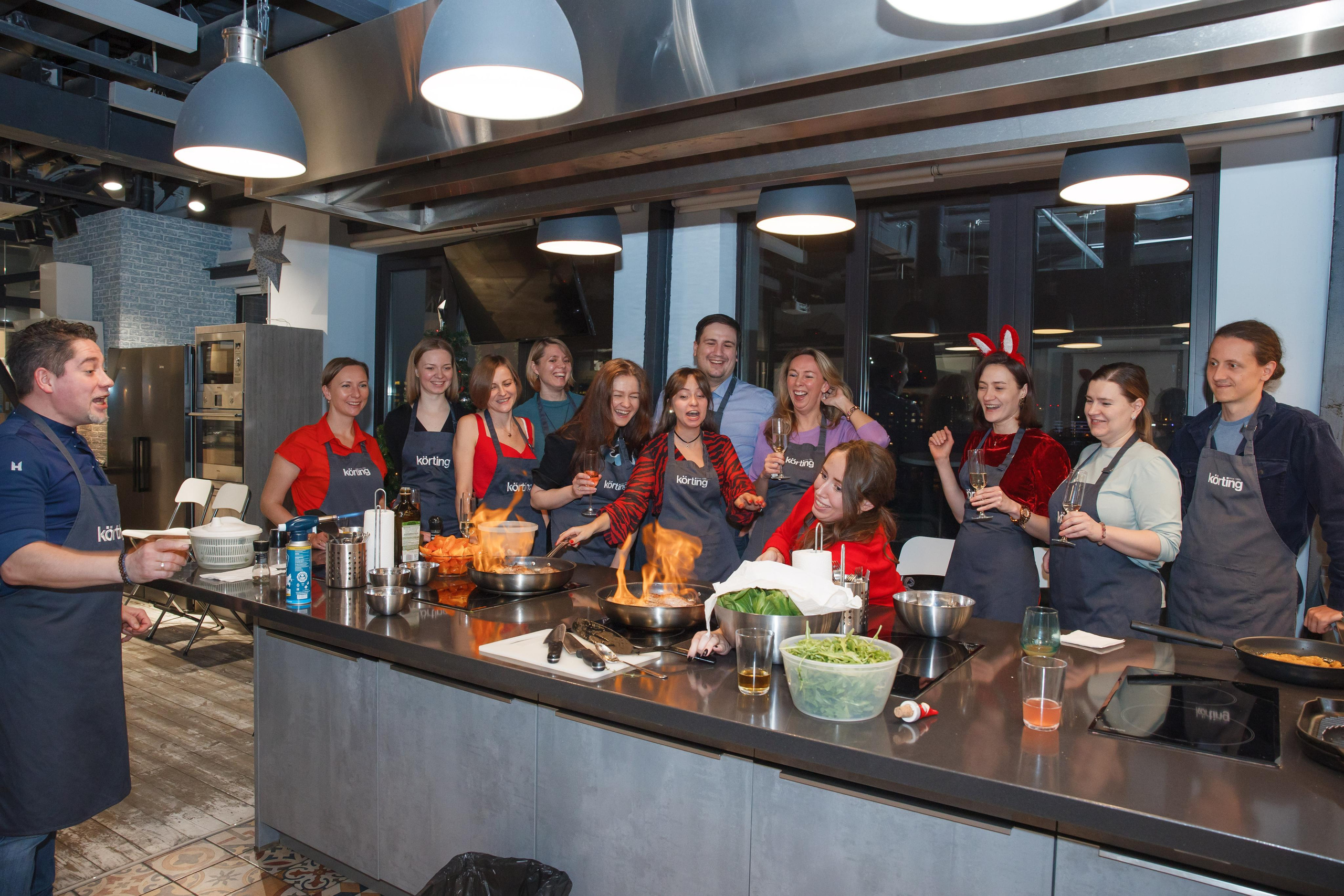 Фотосъемка корпоративного мастер-класса по приготовлению блюд. Свадебный и репортажный фотограф (Москва, Королев и другие)