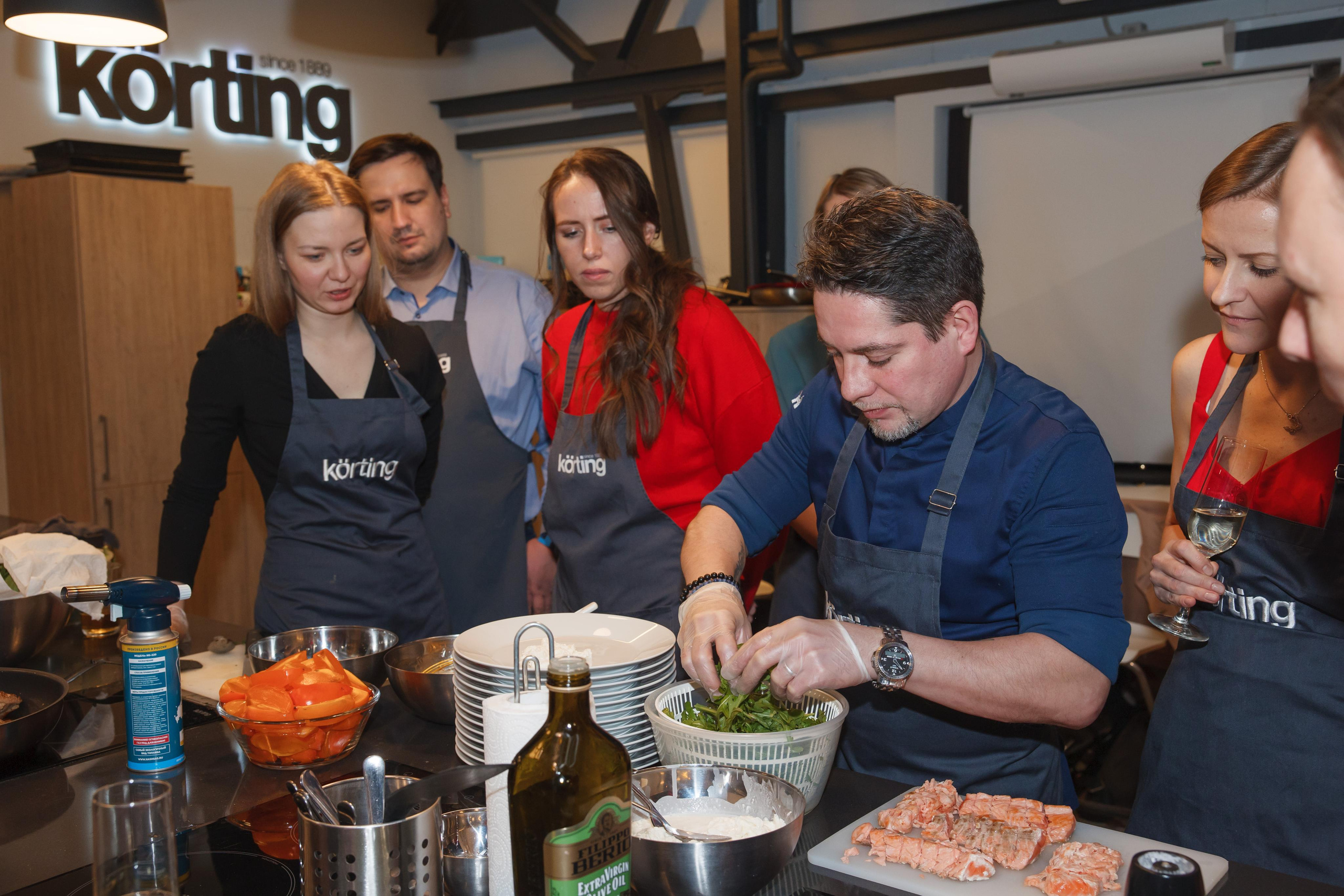 Фотосъемка корпоративного мастер-класса по приготовлению блюд. Свадебный и репортажный фотограф (Москва, Королев и другие)