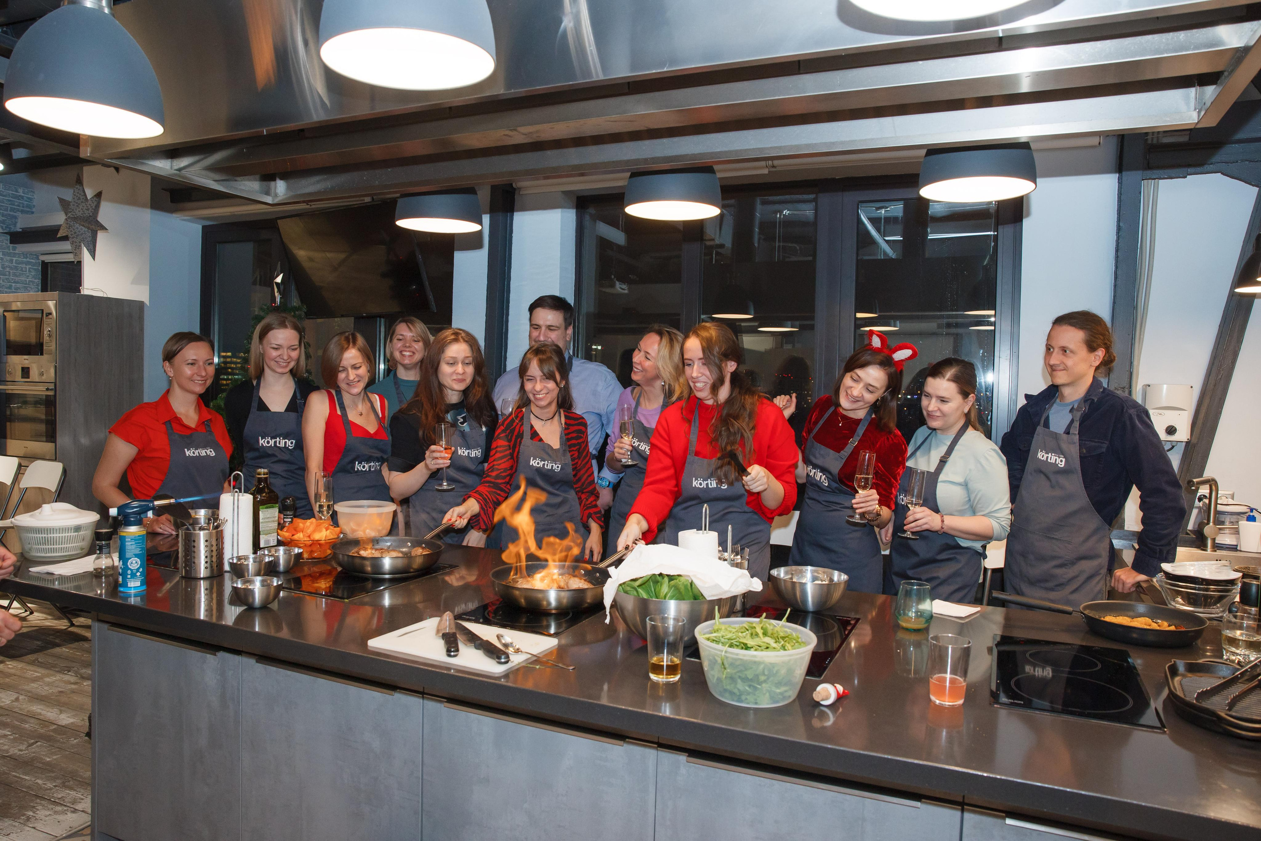 Фотосъемка корпоративного мастер-класса по приготовлению блюд. Свадебный и репортажный фотограф (Москва, Королев и другие)