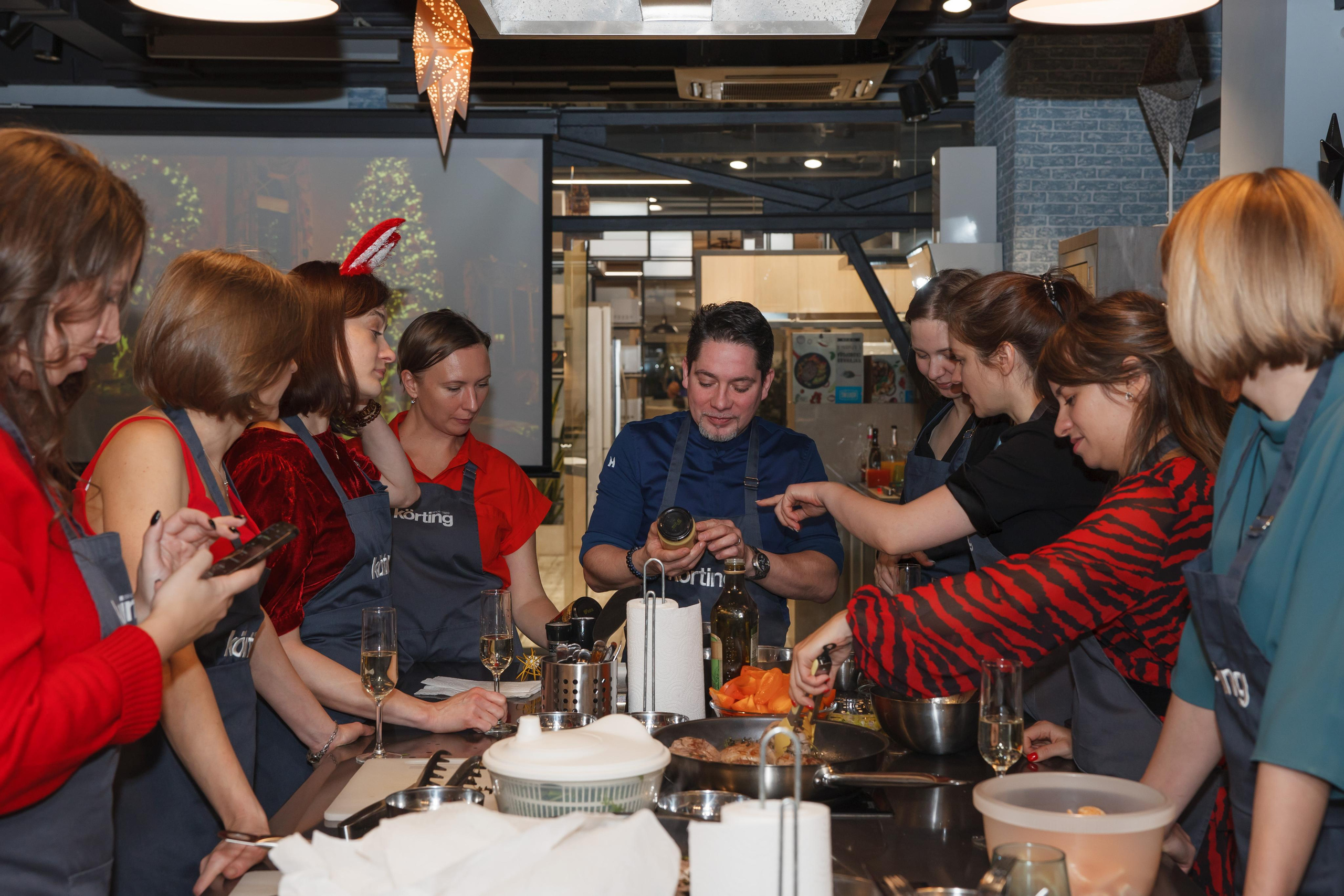 Фотосъемка корпоративного мастер-класса по приготовлению блюд. Свадебный и репортажный фотограф (Москва, Королев и другие)