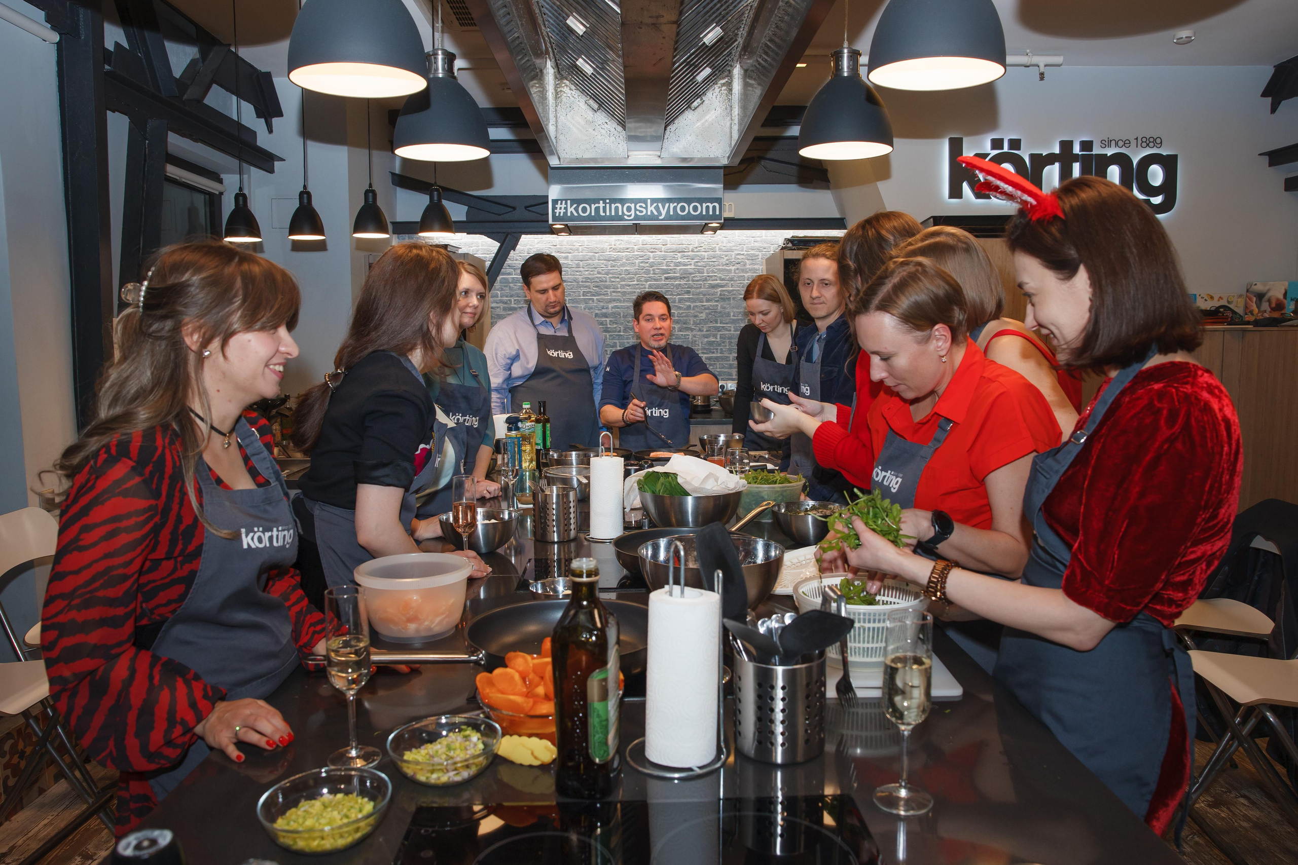 Фотосъемка корпоративного мастер-класса по приготовлению блюд. Свадебный и репортажный фотограф (Москва, Королев и другие)