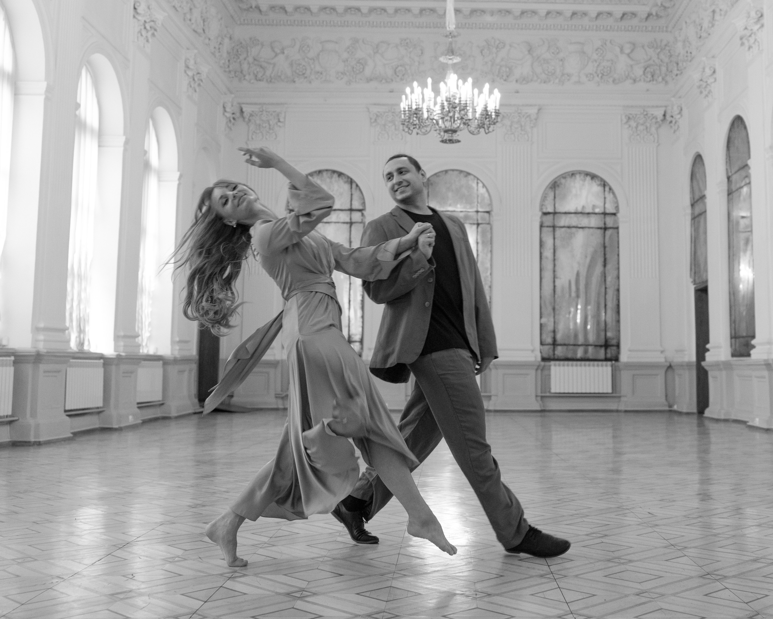 Лавстори в особняке Санкт-Петербурга для влюбленных танцоров. Фотограф в Санкт-Петербурге Вагнер Юлия