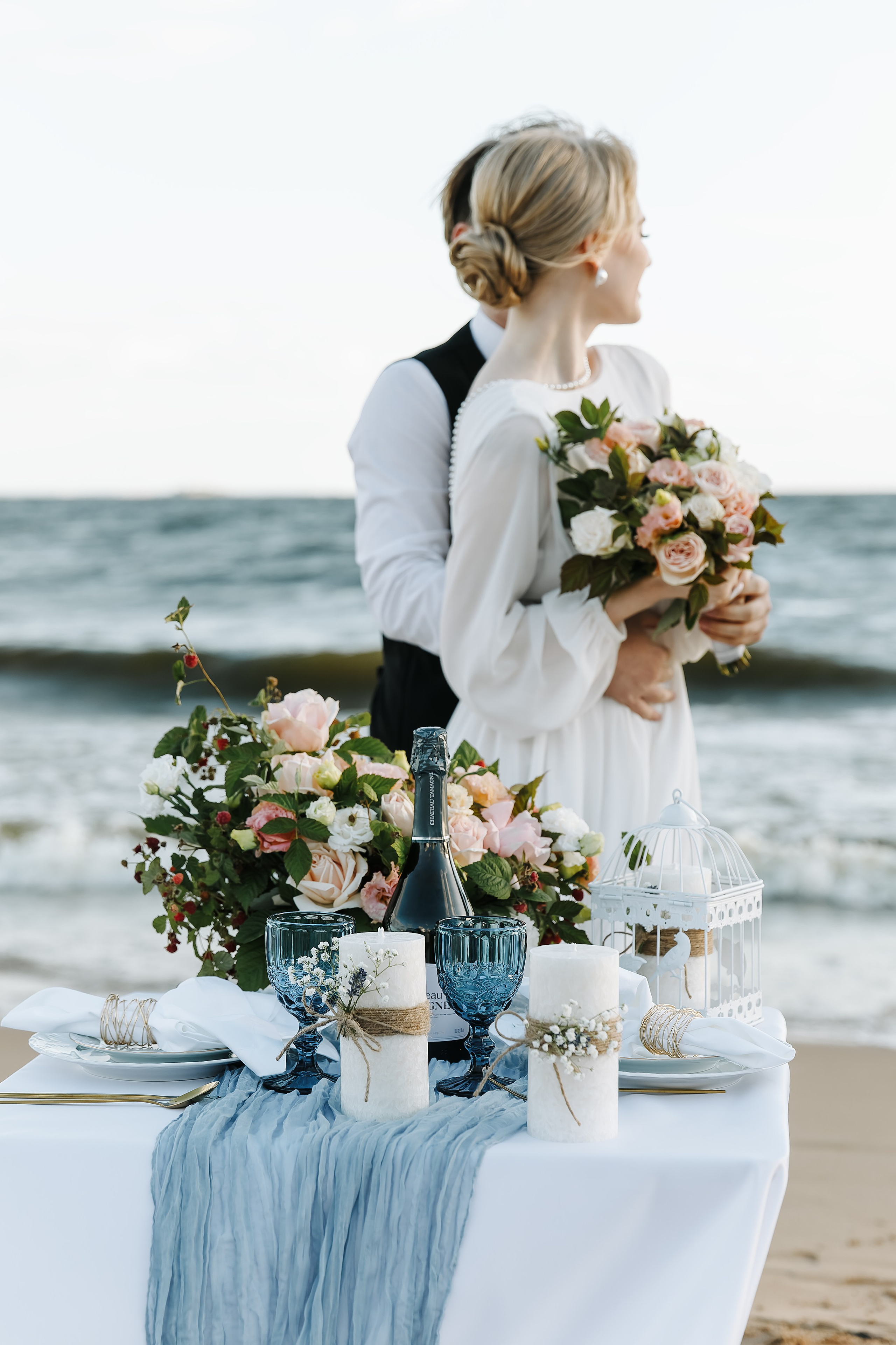 Яна и Давид — свадебная фтосессия на заливе. Свадебный и портретный фотограф в Санкт-Петербурге Анна Демьянова