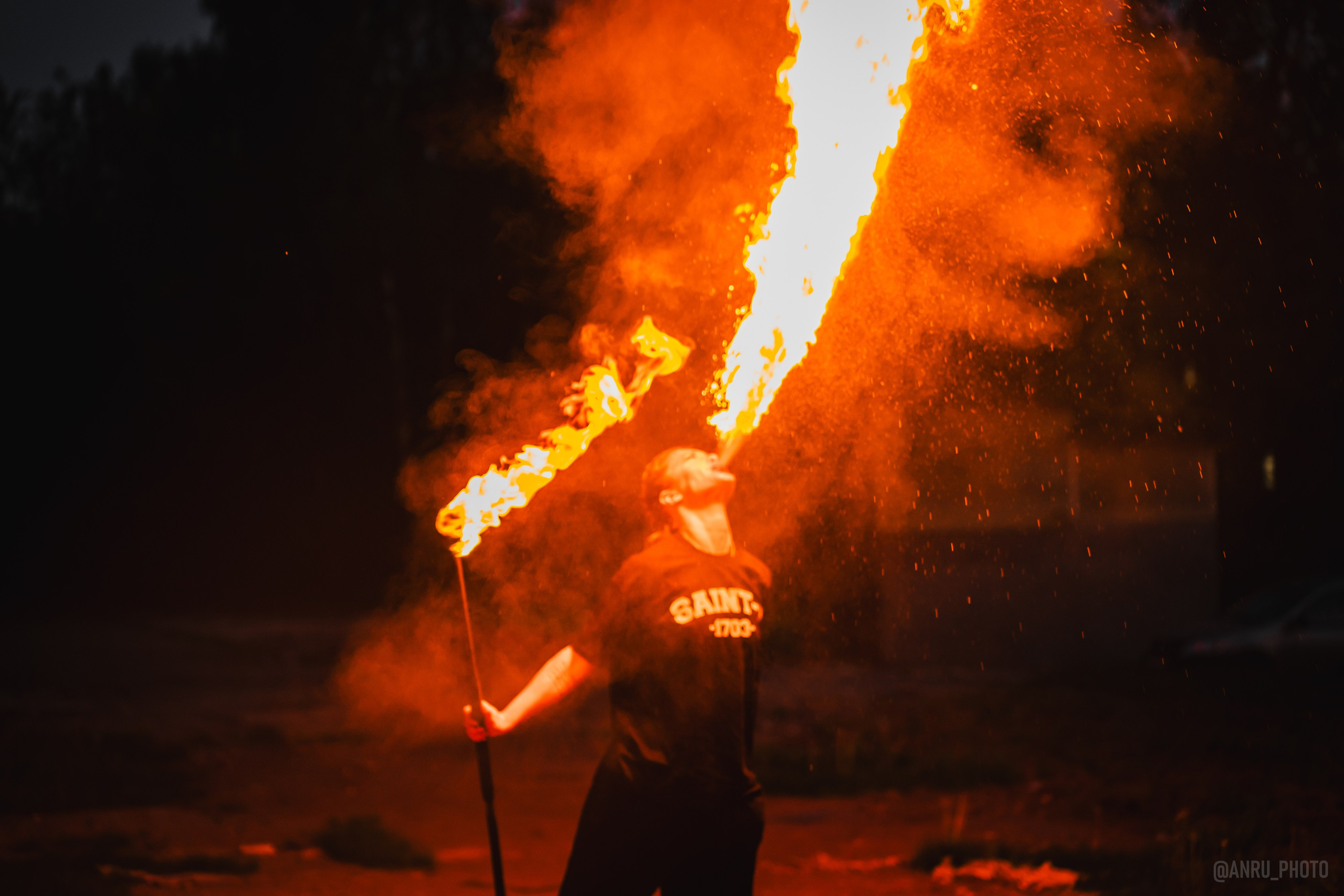 Огненная тренировка. Репортажный фотограф Анастасия Рубцова