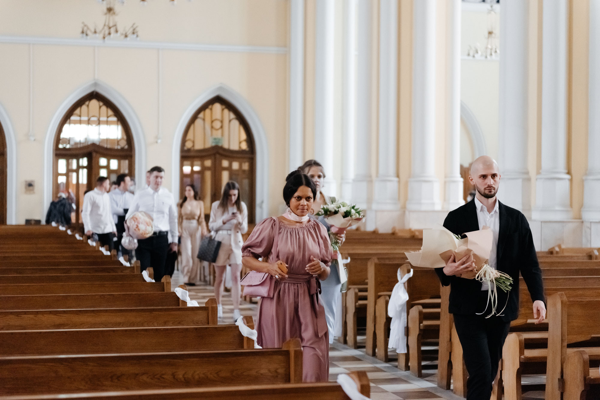 Wedding in the Catholic Cathedral. Свадебный и репортажный фотограф