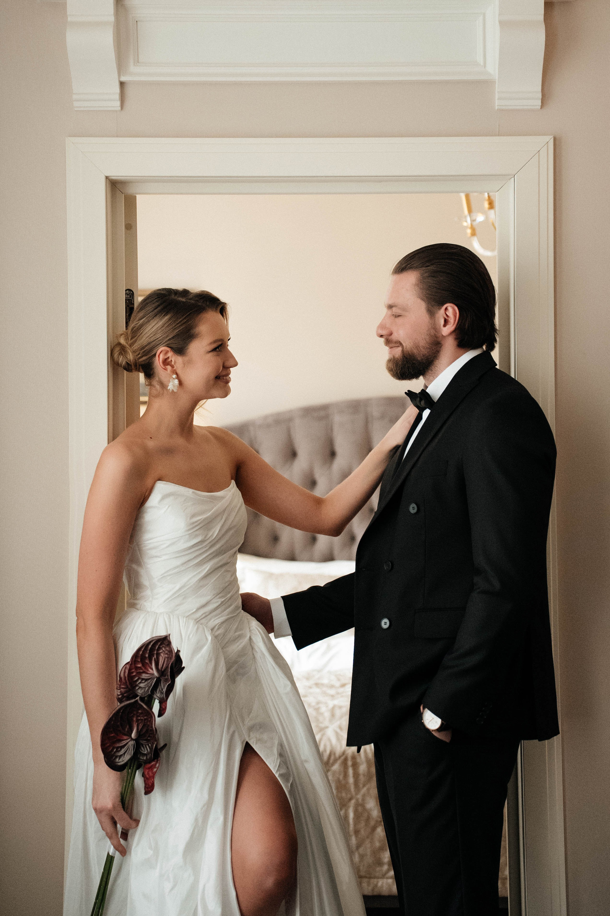 Алексей и Анастасия, творческая съемка в отеле Амбассадор. Свадебный фотограф Москва Александра Аверкова