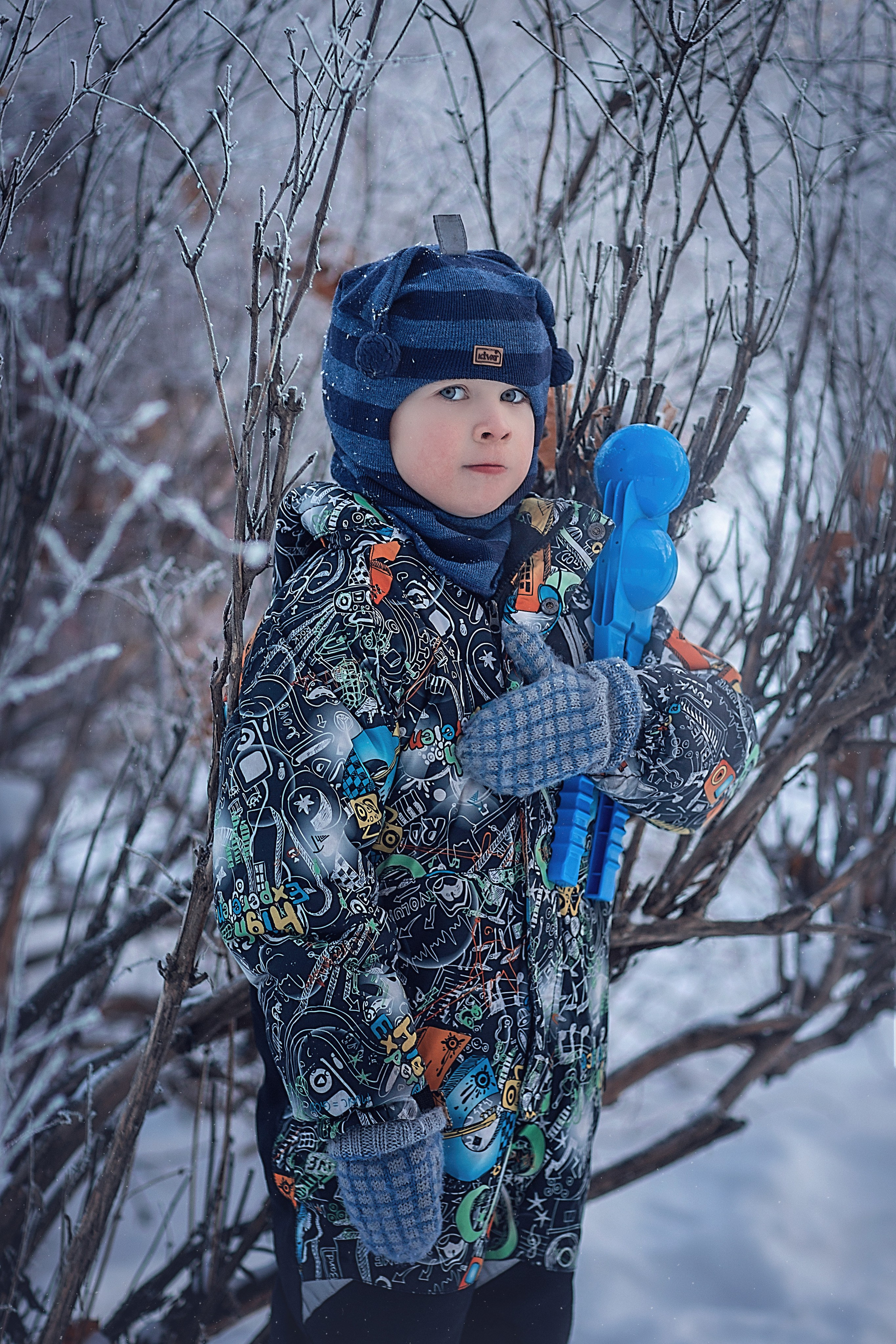 День в саду_ЗИМА_2023 год. Семейный фотограф в Санкт-Петербурге