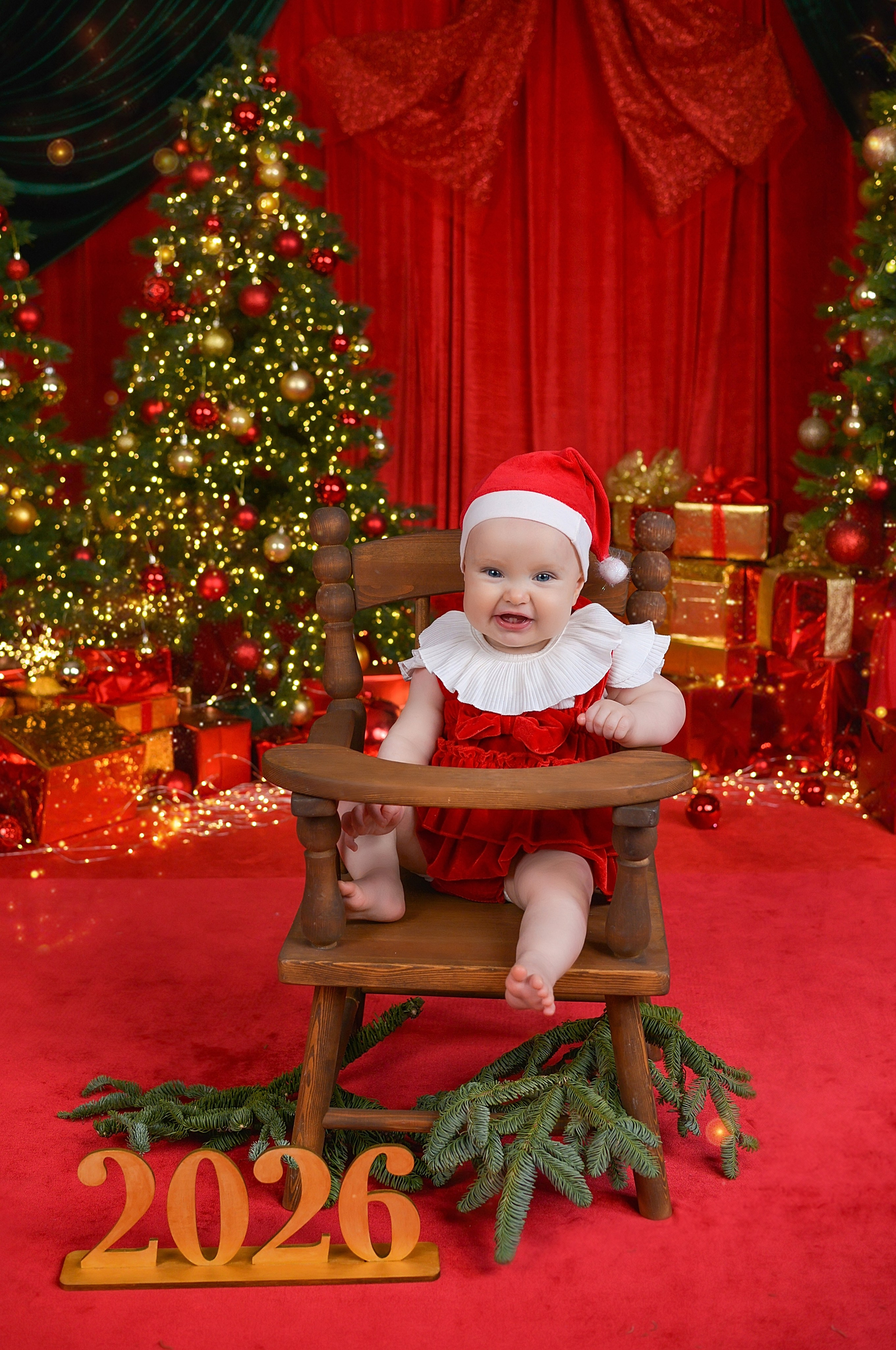 Новогодняя семейная фотосессия в Краснодаре 2023-2024. Фотограф новорожденных Краснодар Малышенко Надежда