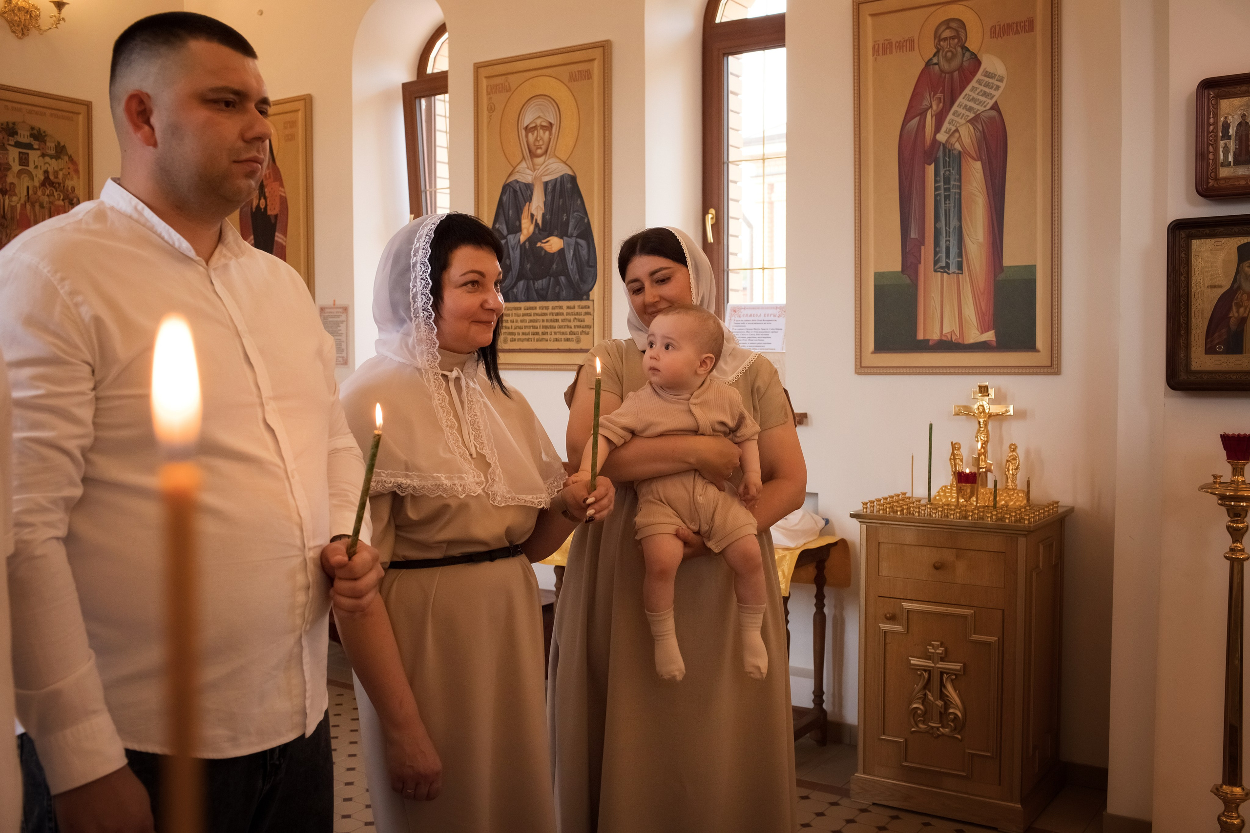Таинство Крещения Мирона. Семейный и детский фотограф в Саратове Полина Коткина