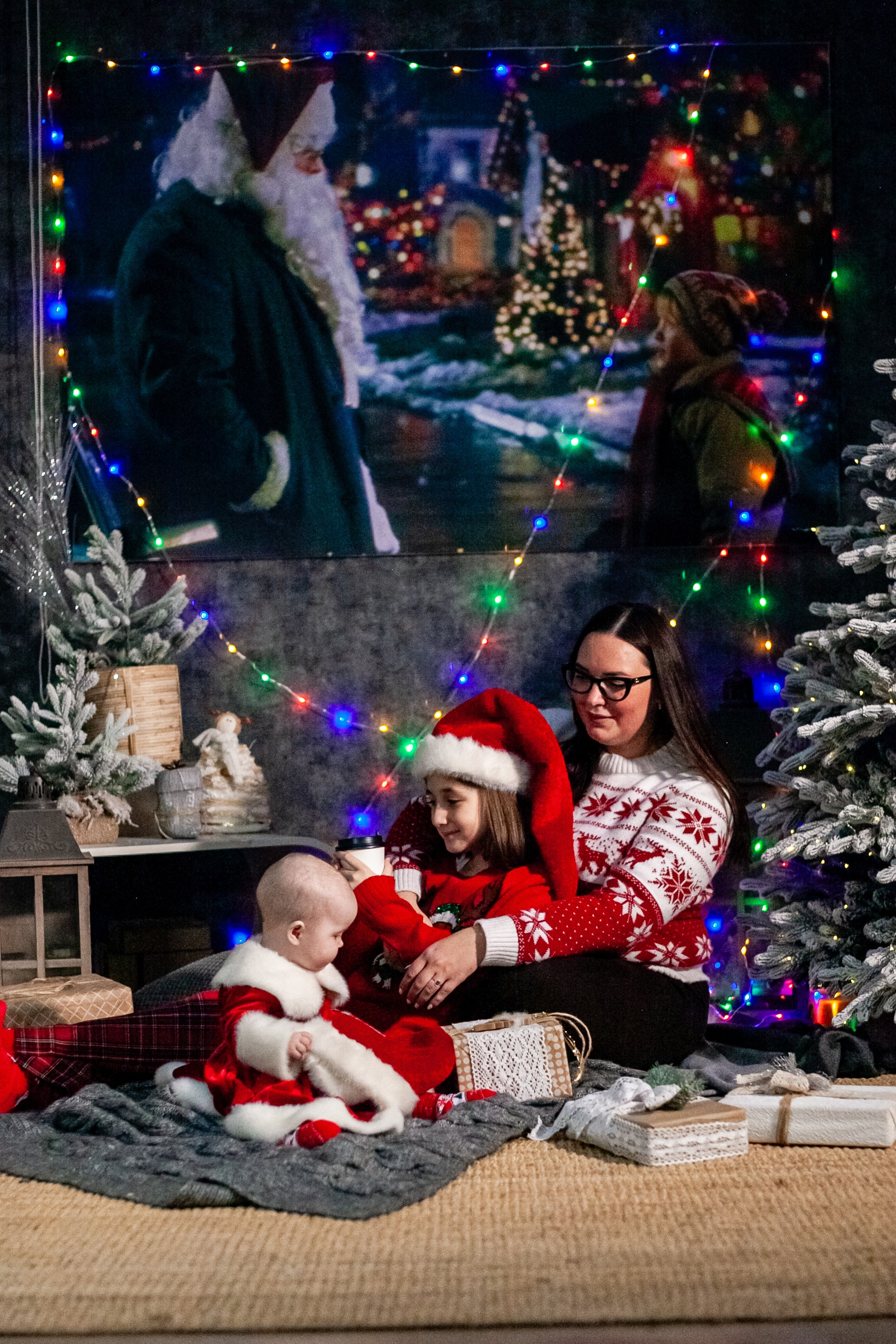 Ульяна и ее семья новый год 2024. Свадебный и семейный фотограф в Армавире