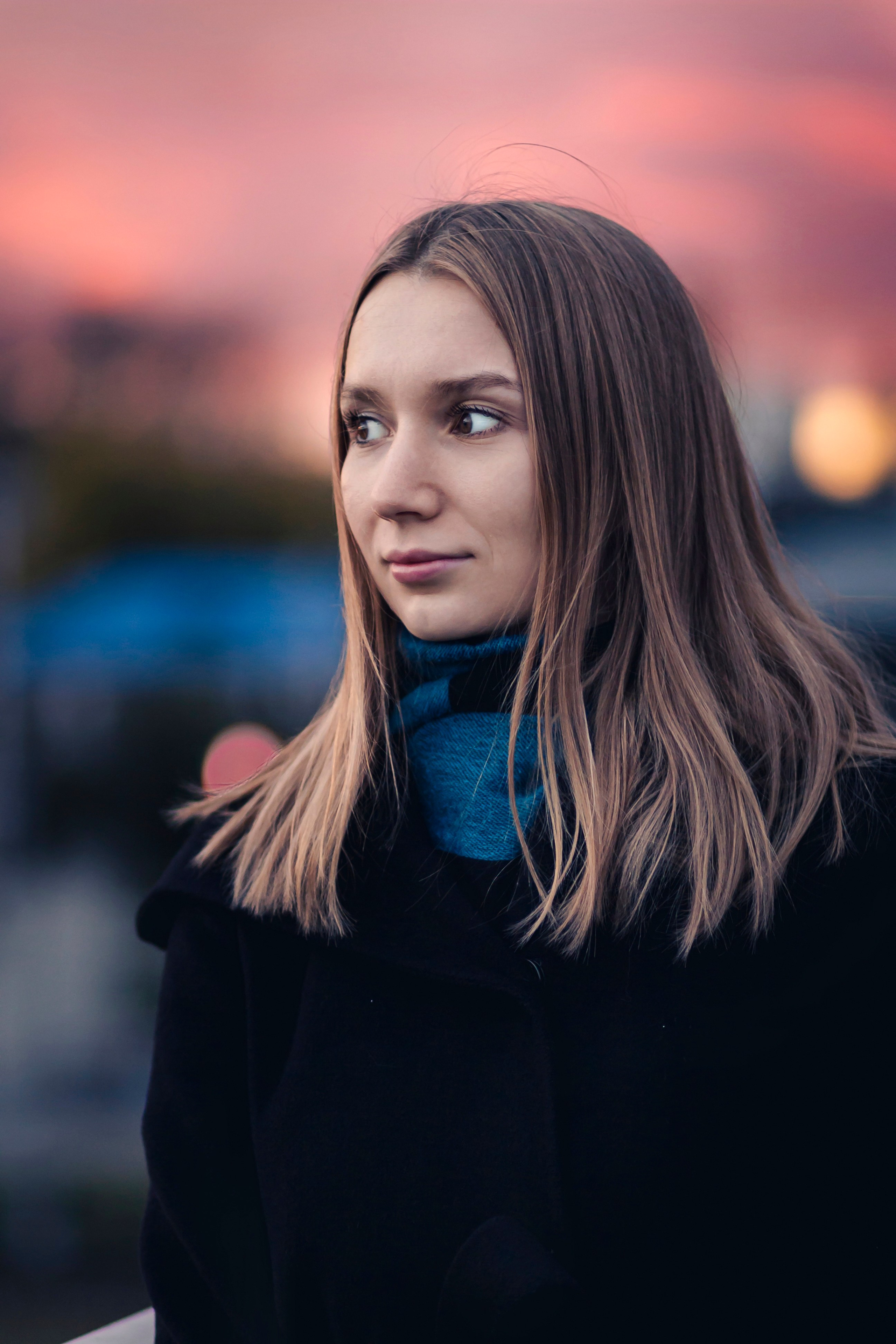 фотосессия на фоне заката 