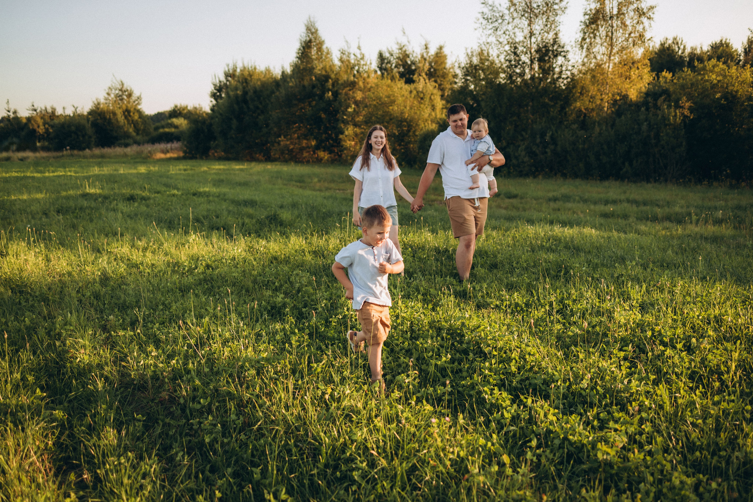 Ксюша, Вадим, Кирюша и Маша. Фотограф Елена Рябцева