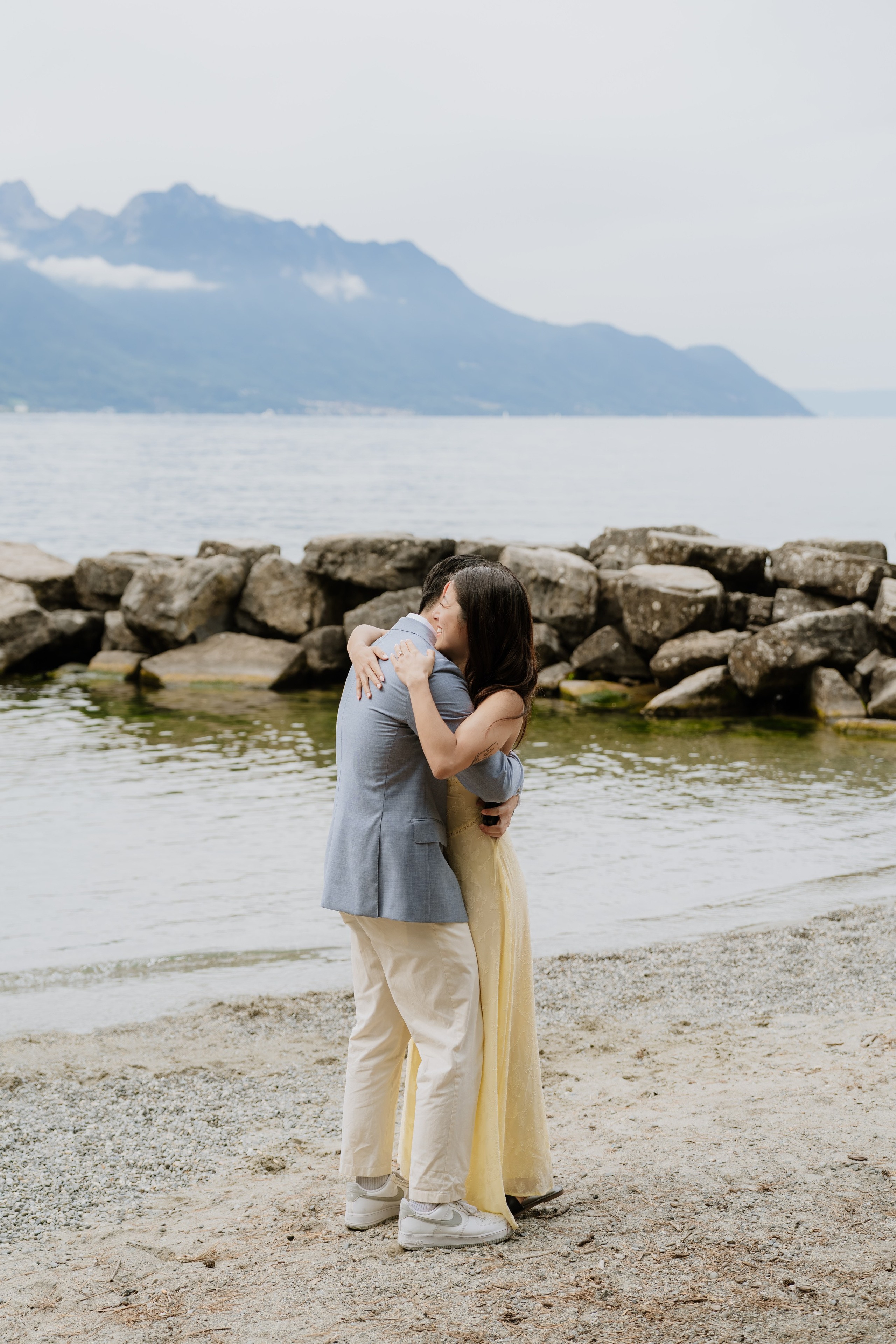 Kristi & Andy | Proposal Montreux. Professional Wedding Photographer Geneva & Romande Switzerland | Tanya Creator