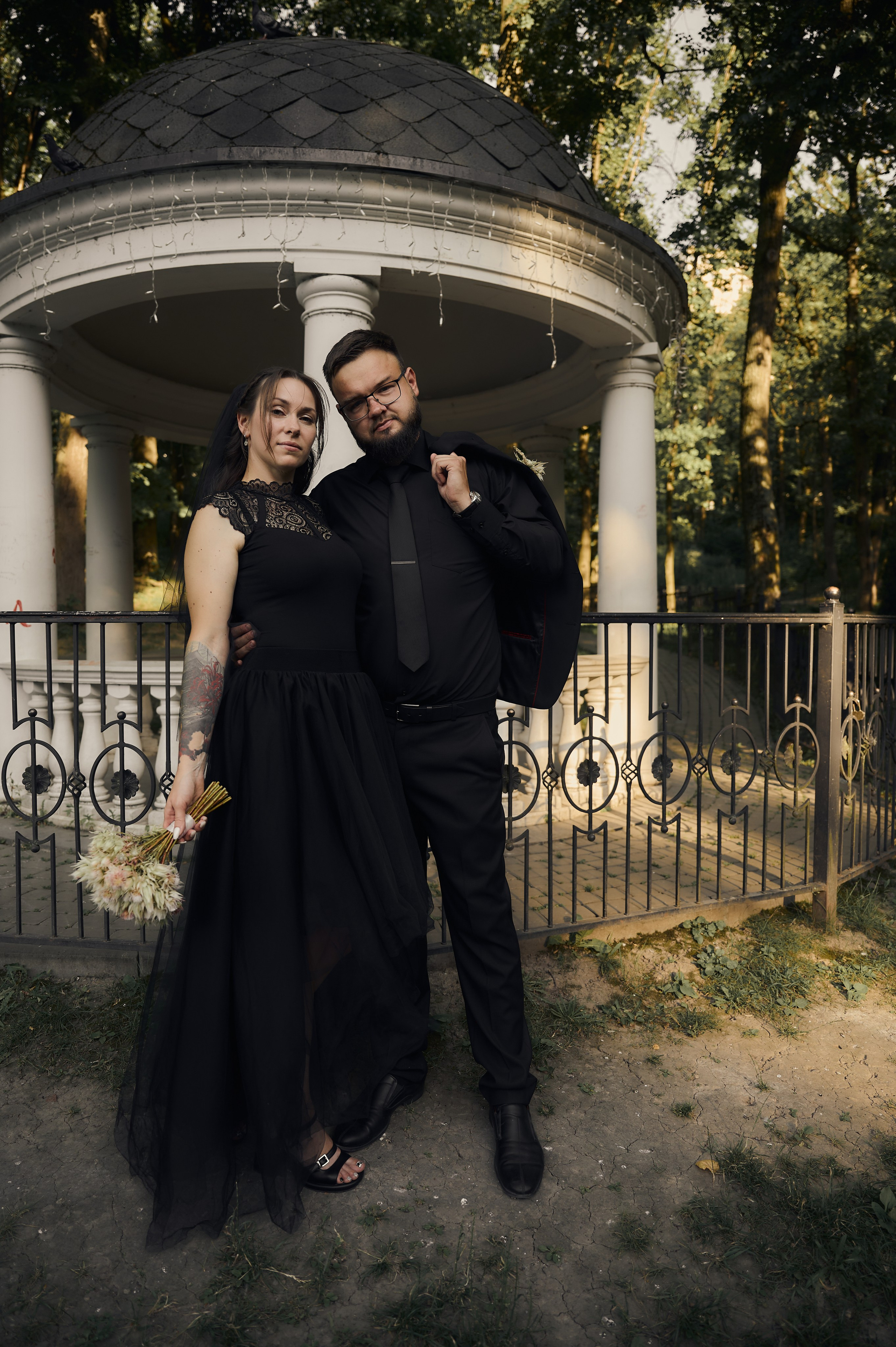 Свадебная фотосессия в Туле в черном. Свадебный фотограф в Туле Никита Беляев