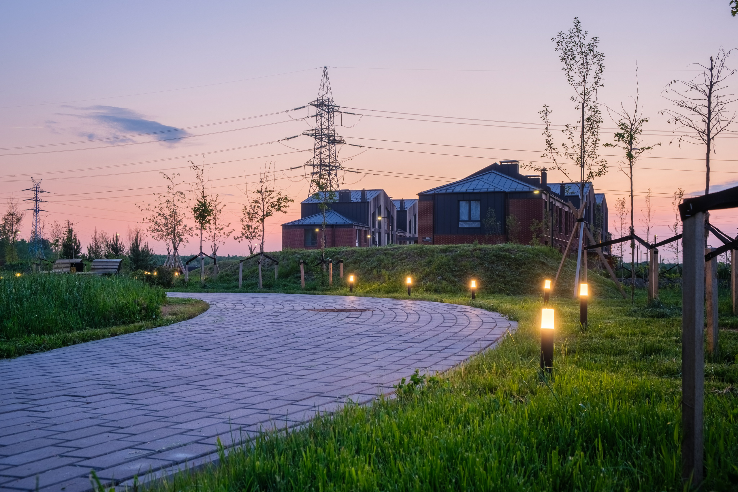 Архитектурная фотосъёмка коттеджного посёлка