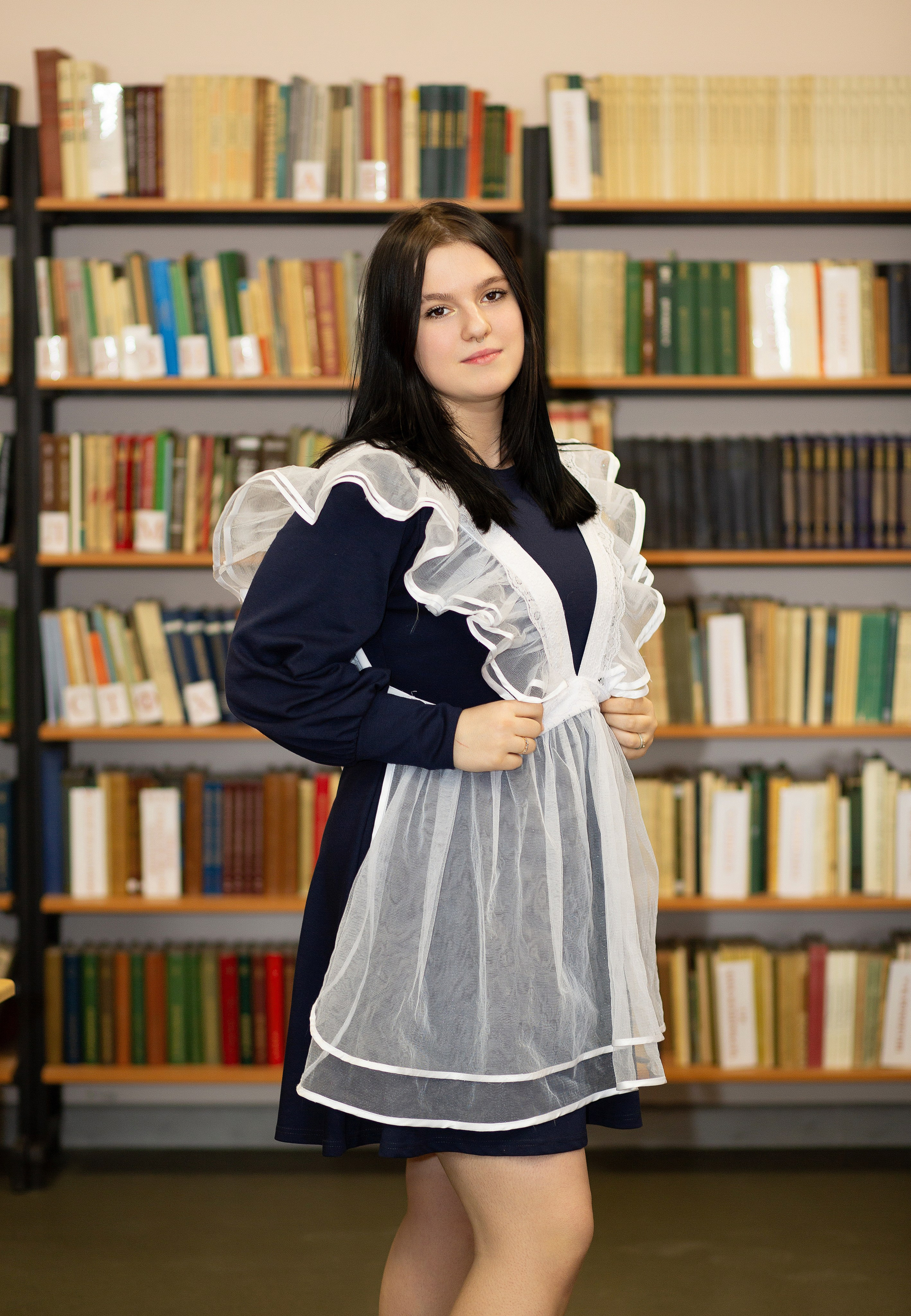 Съемка в библиотеке. Выпускные альбомы Воронеж от Веры Соколовой