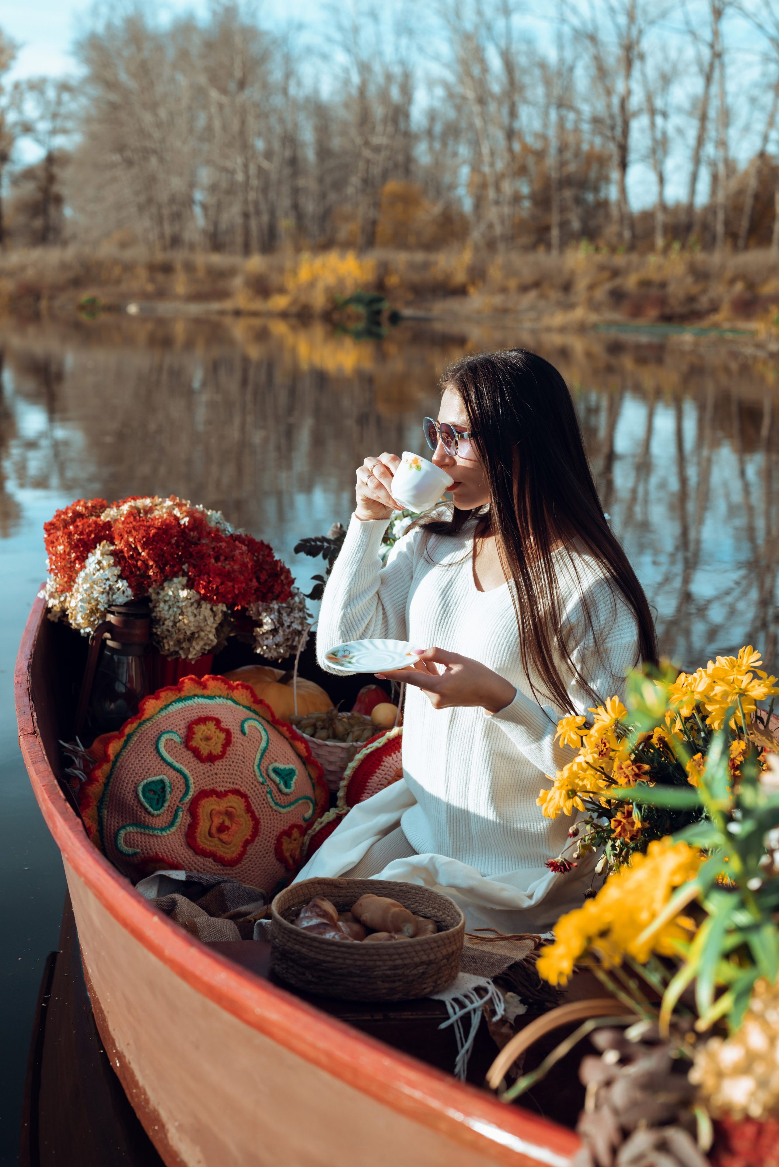 Фотопроект с осенней лодкой. Фотограф в городе Салават
