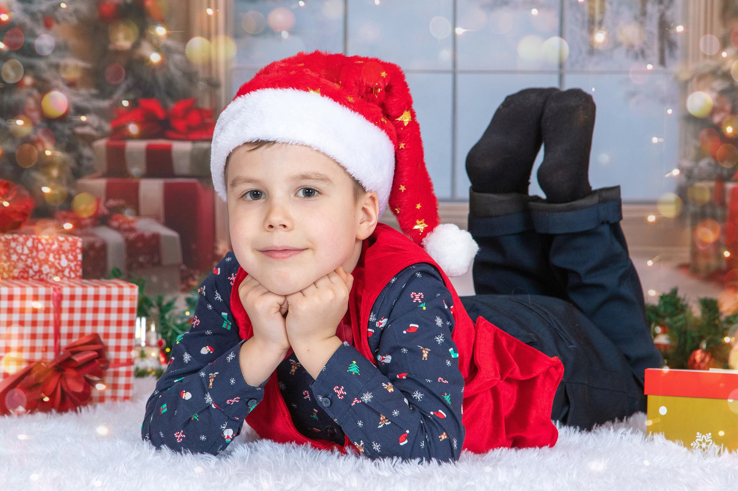 Новогодняя фотосессия «Звонок в рождество». Детская фотостудия «Фоточка» Москва Зеленоград фотопроекты, выпускные альбомы
