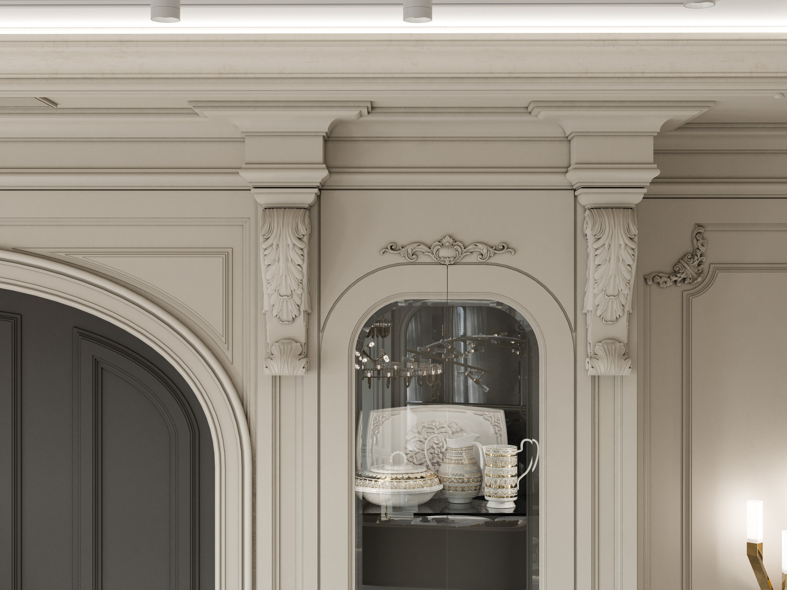 Классика и Современность: 3D Визуализации Особняка с Высокими Потолками. Визуализатор интерьера в Москве | Брагин Кирилл