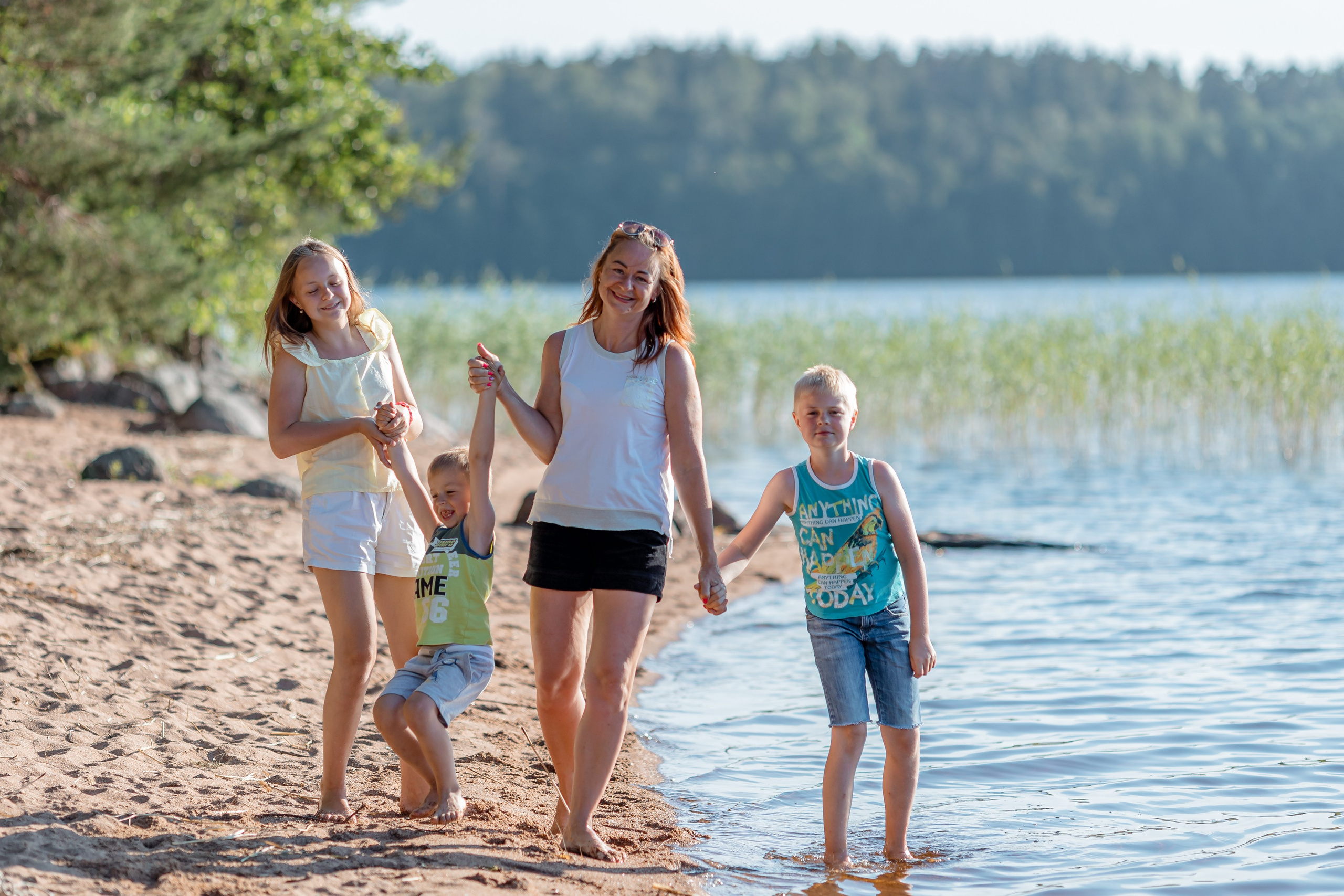 Семейная фотосессия на закате. Ирина Носова - семейный и детский фотограф