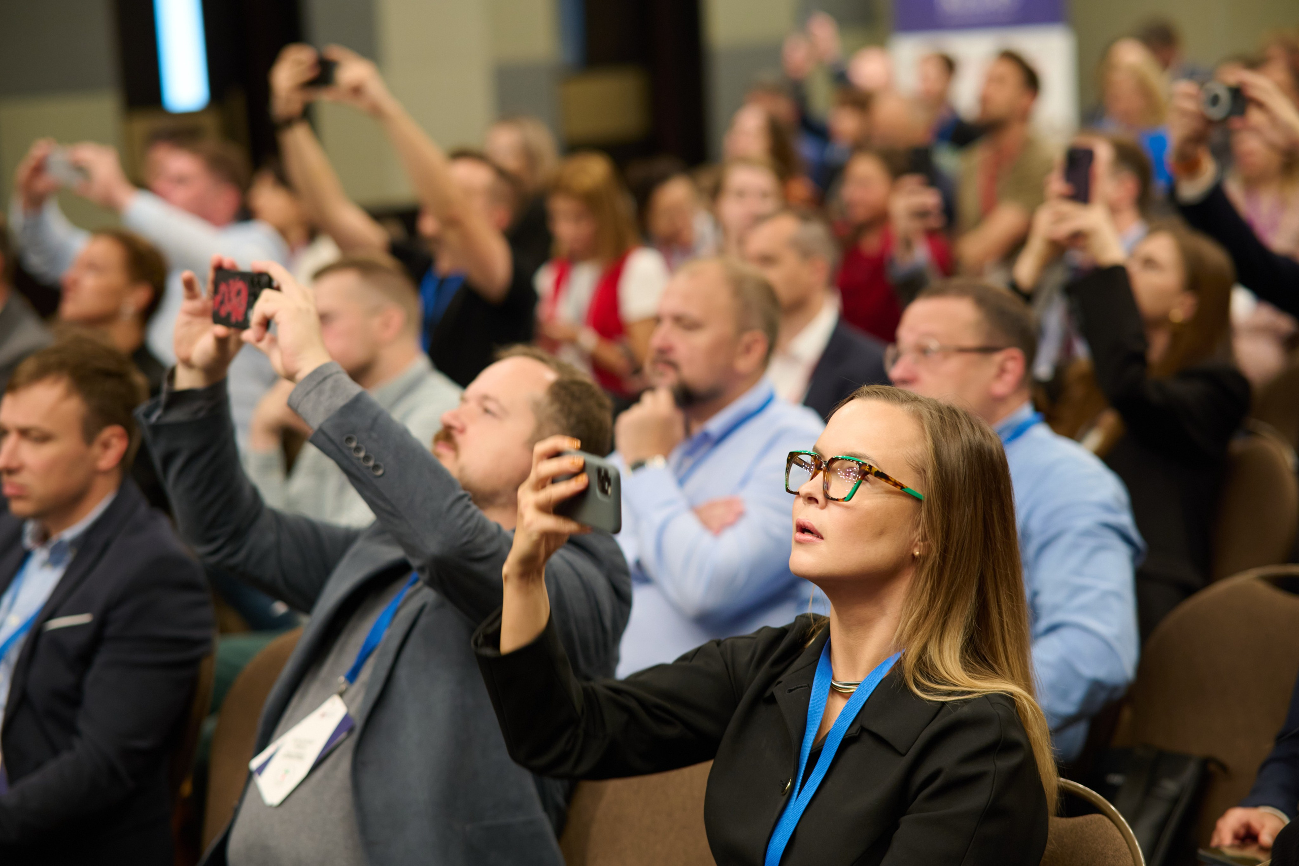 Репортажная съёмка конференции в Москве