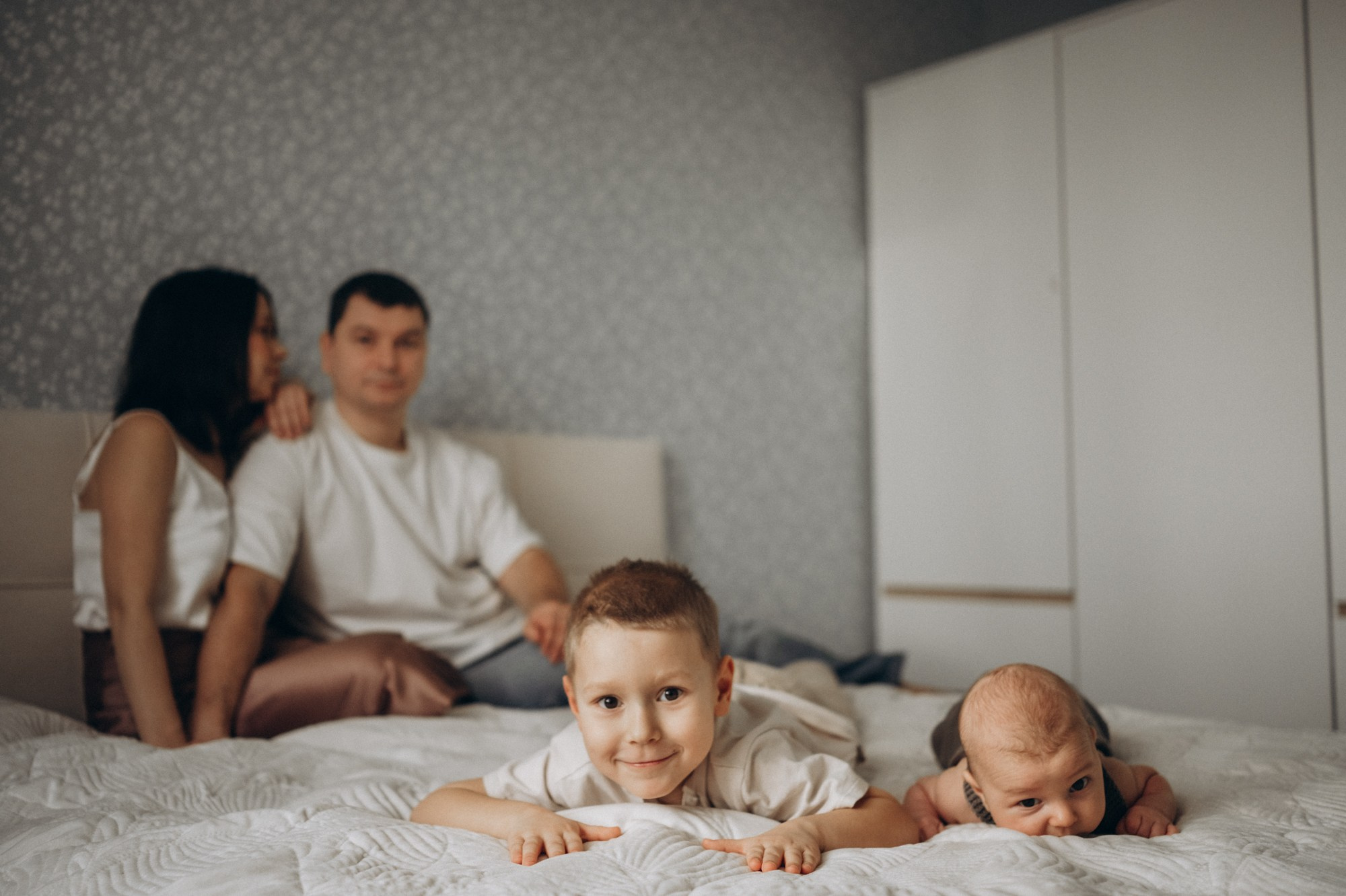 Сергей, Ольга, Саша и Кирилл. Фотограф Горбенко Анна