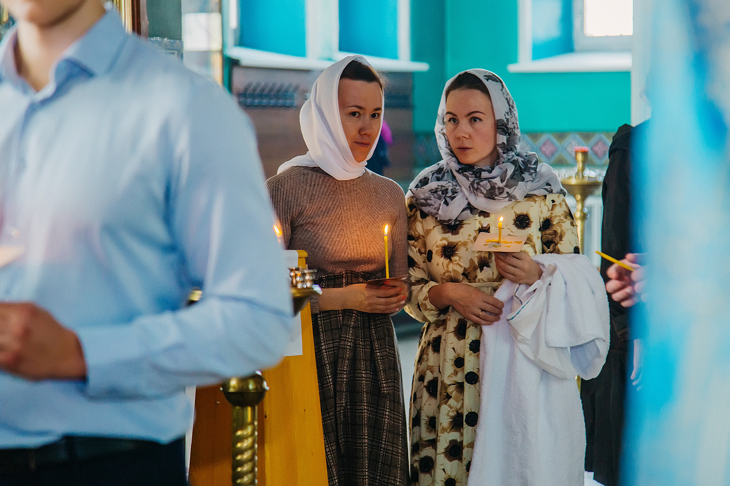 Крещение Ксении. Храм Иконы Божией Матери и всех скорбящих радость. Семейный фотограф Анастасия Шайхутдинова