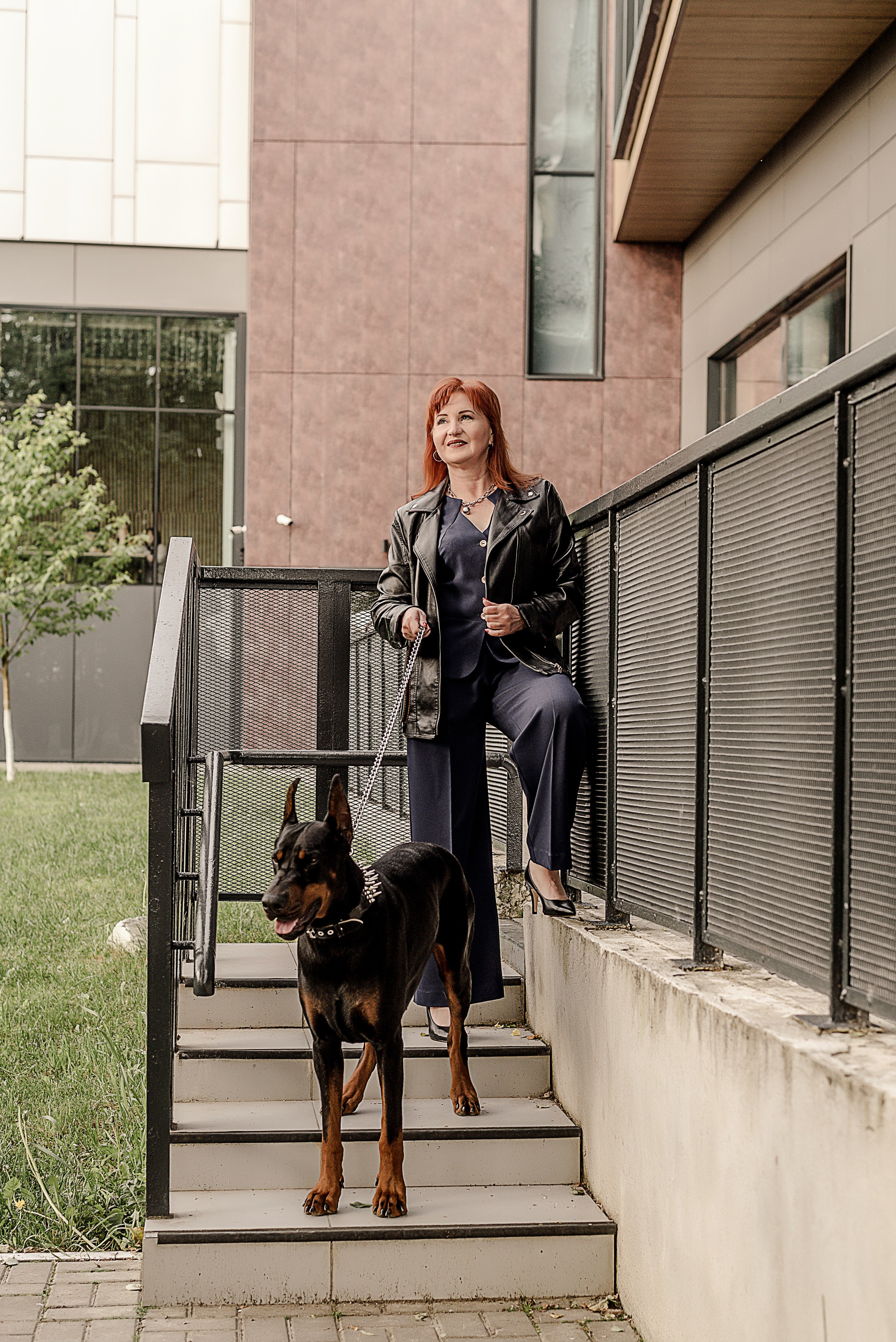 Фотосессия с доберманом в Калуге. Фотограф в Калуге Марина Афанасьева