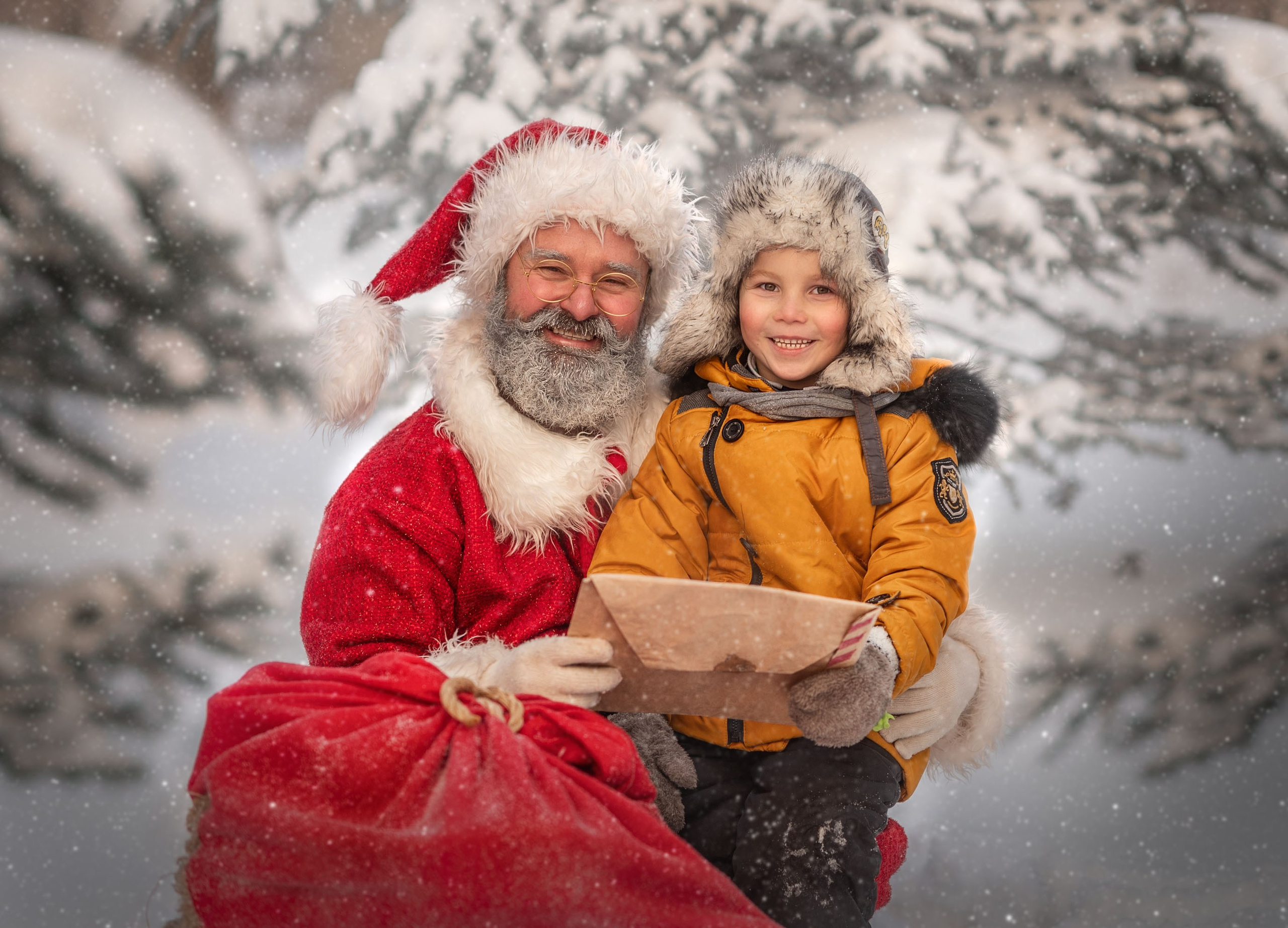 САНТА НА УЛИЦЕ. Семейный фотограф Екатеринбург Лора Мур