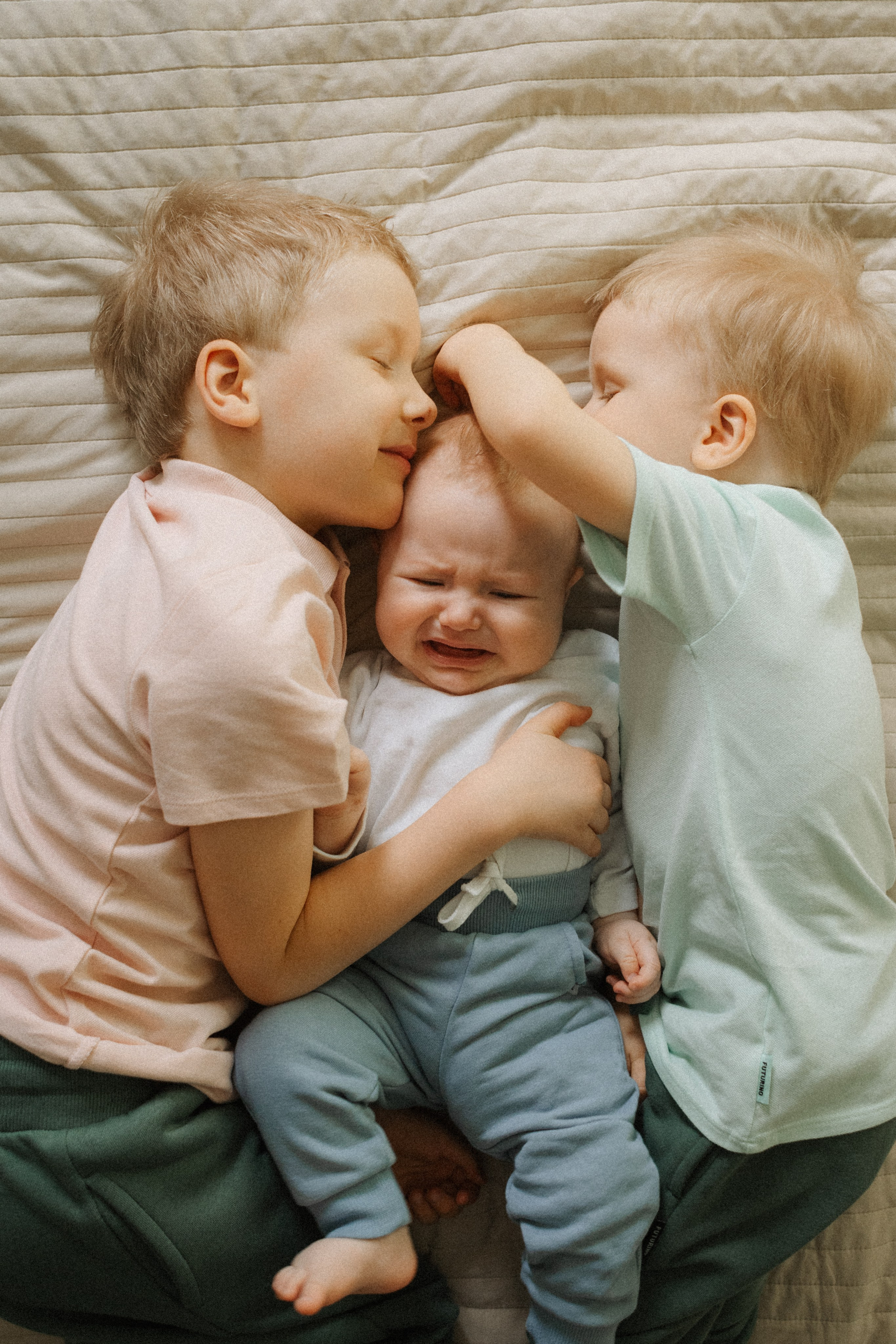 Тройное счастье. Семейный фотограф Виктория Потехина Москва