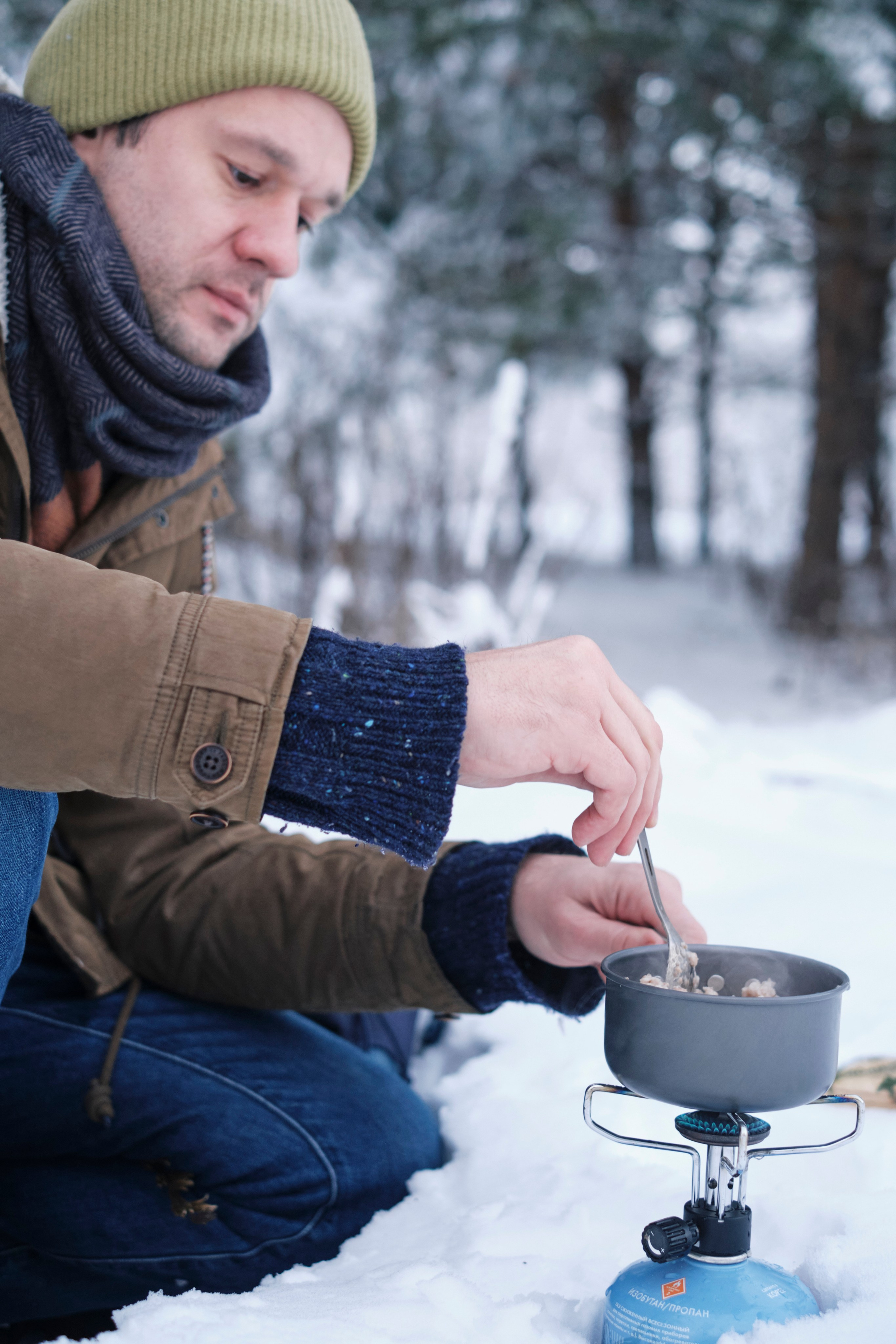 Зимняя фотосессия с вкусной едой на горелочке. Елена Павленко. Фотограф. Москва
