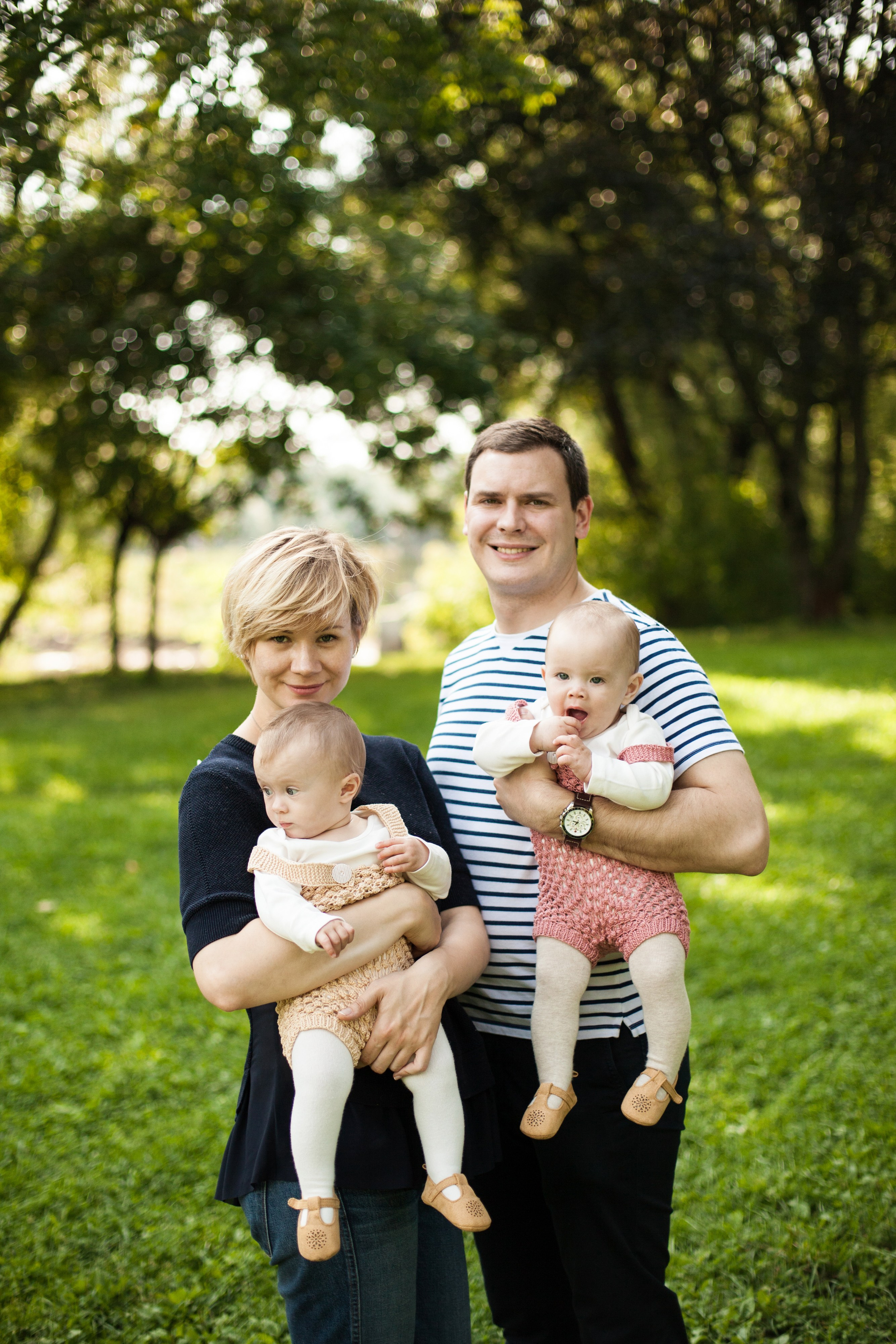 Надя и Юра с Полиной и Сашей. Фотограф в Москве Валентина Иванова