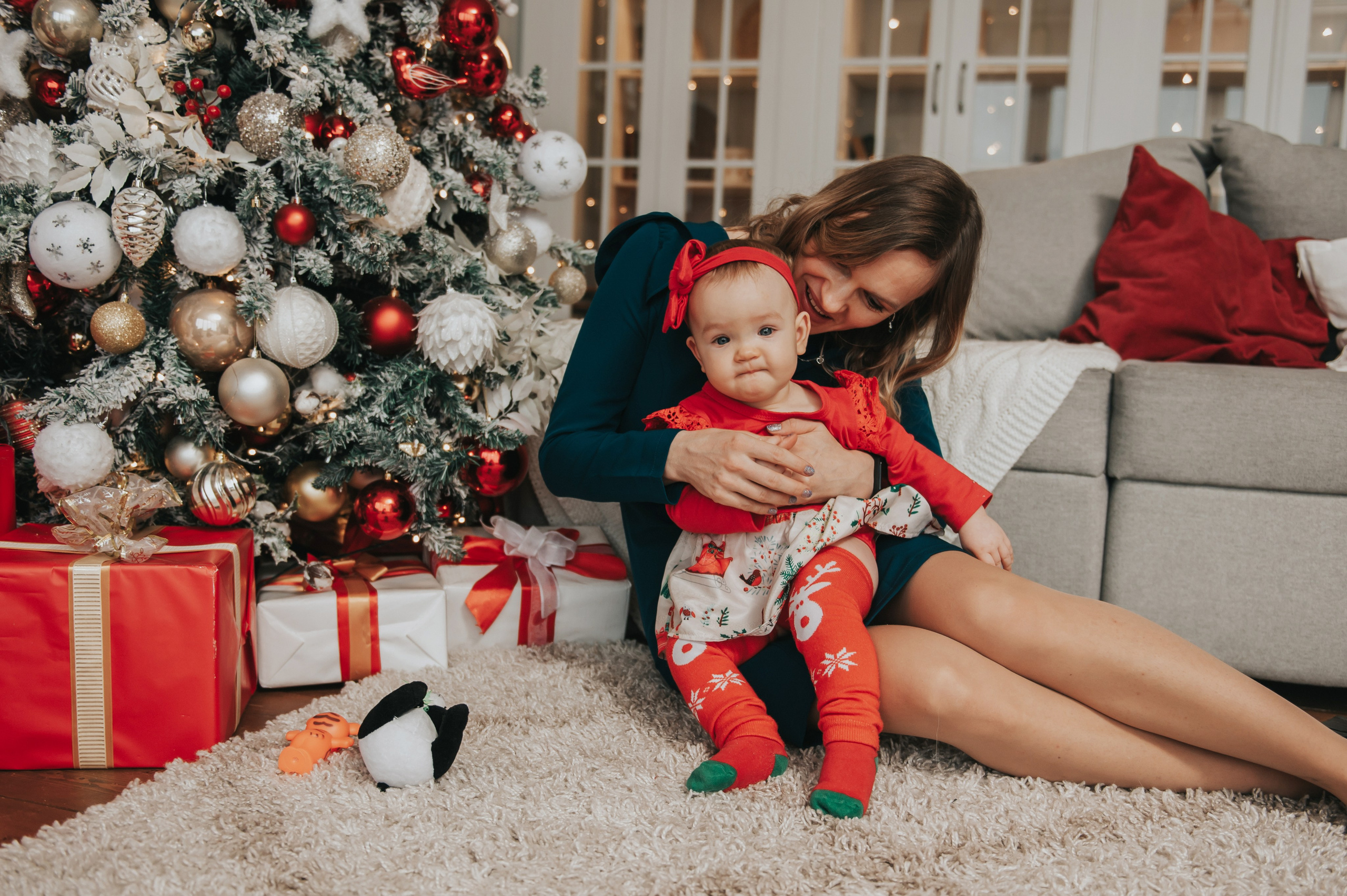 Новогодняя студийная съемка для малышки. Свадебный и семейный фотограф София Невская