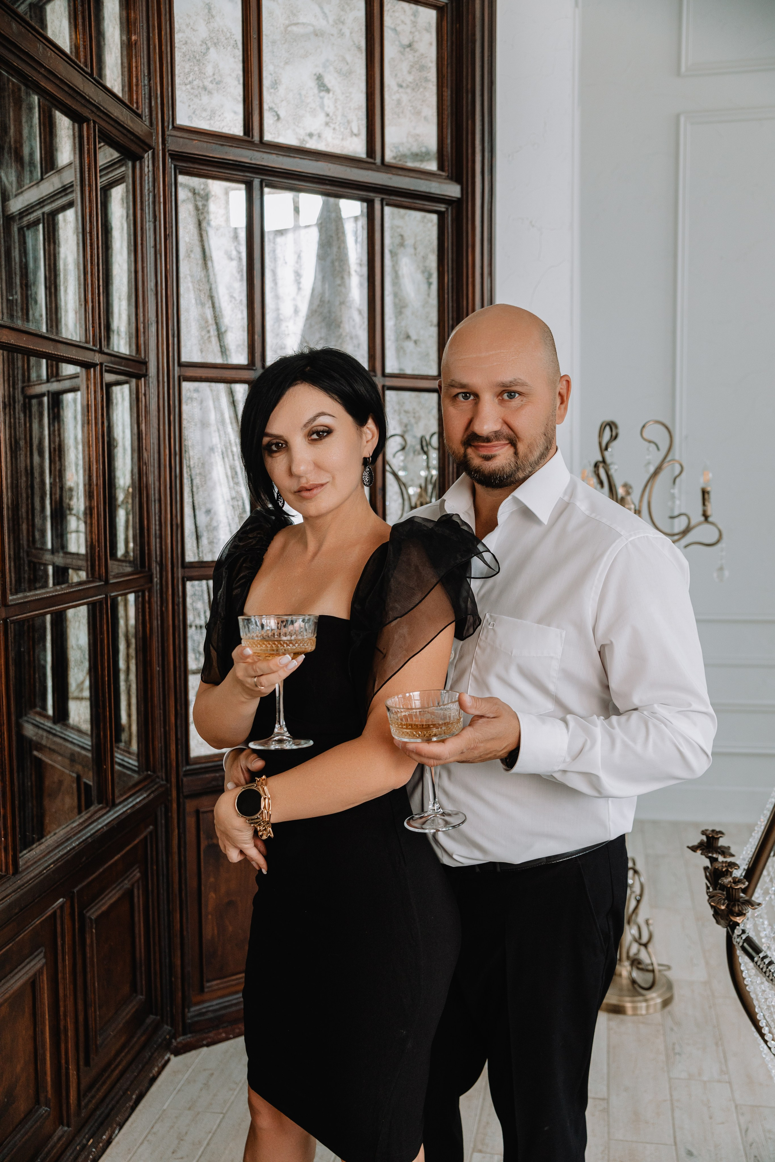 Евгения, Михаил и Дарина и собачка Чарли. Фотограф Воронеж Варвара