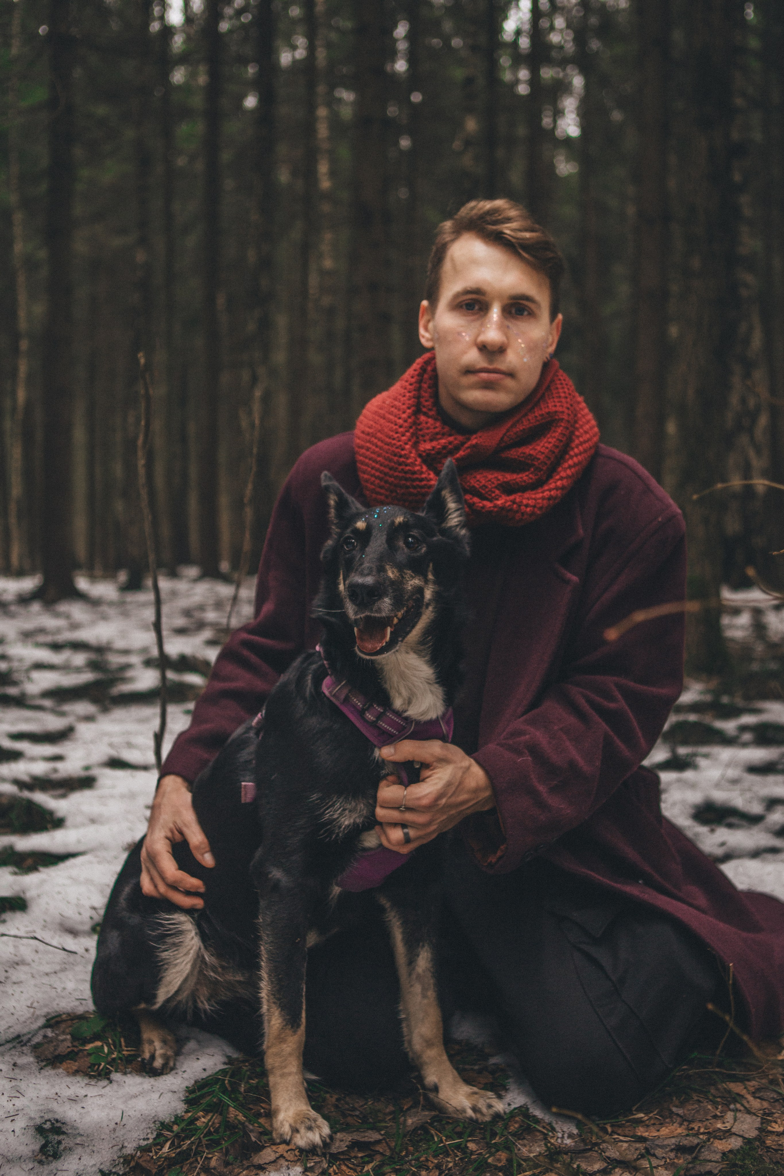 A cinematic tale of true love and unbreakable friendship between a man and a dog. Portrait, family and pet photographer in Cyprus, Ksenia Bourdelle