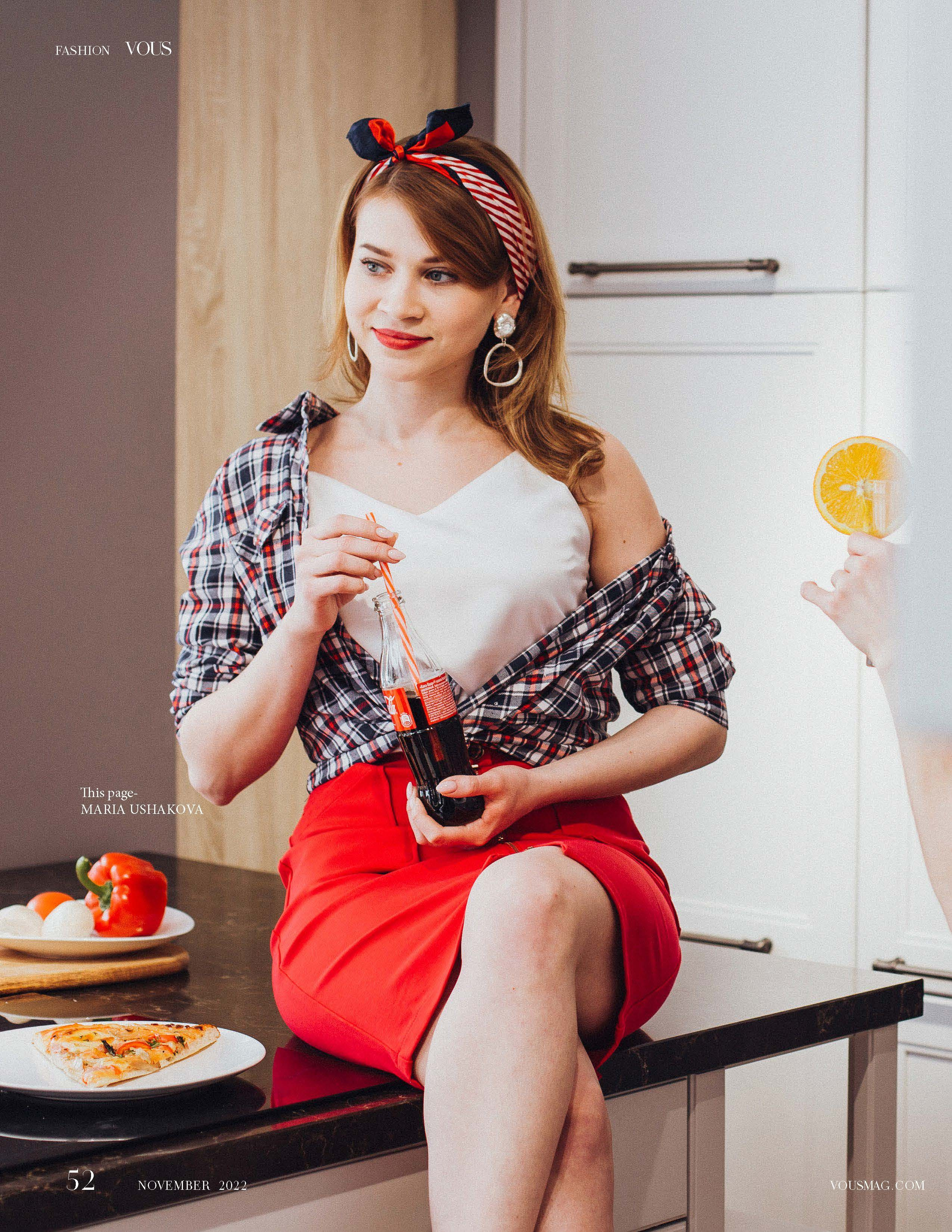 Съемка в стиле PIN-UP в журнале VOUS (Мадрид, Испания). Ирина Квасова | Фотограф в стиле VOGUE | Тюмень