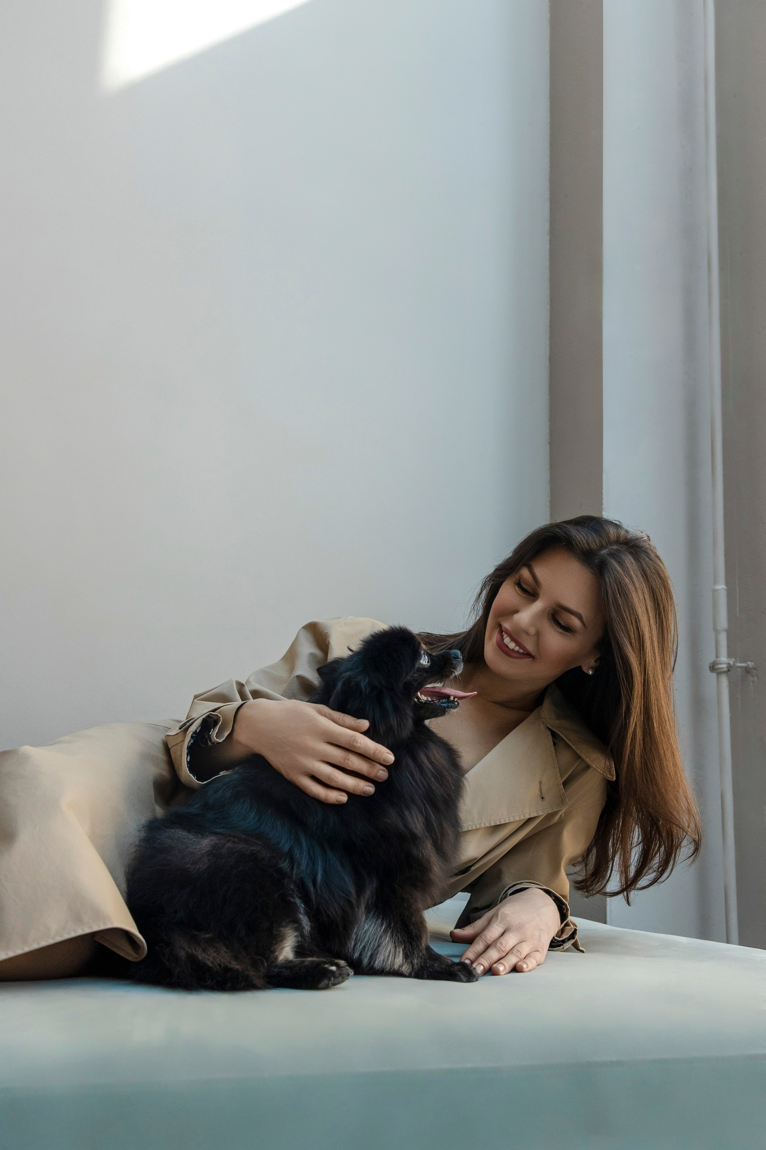 Съемка в студии с собакой. Анастасия Белаш