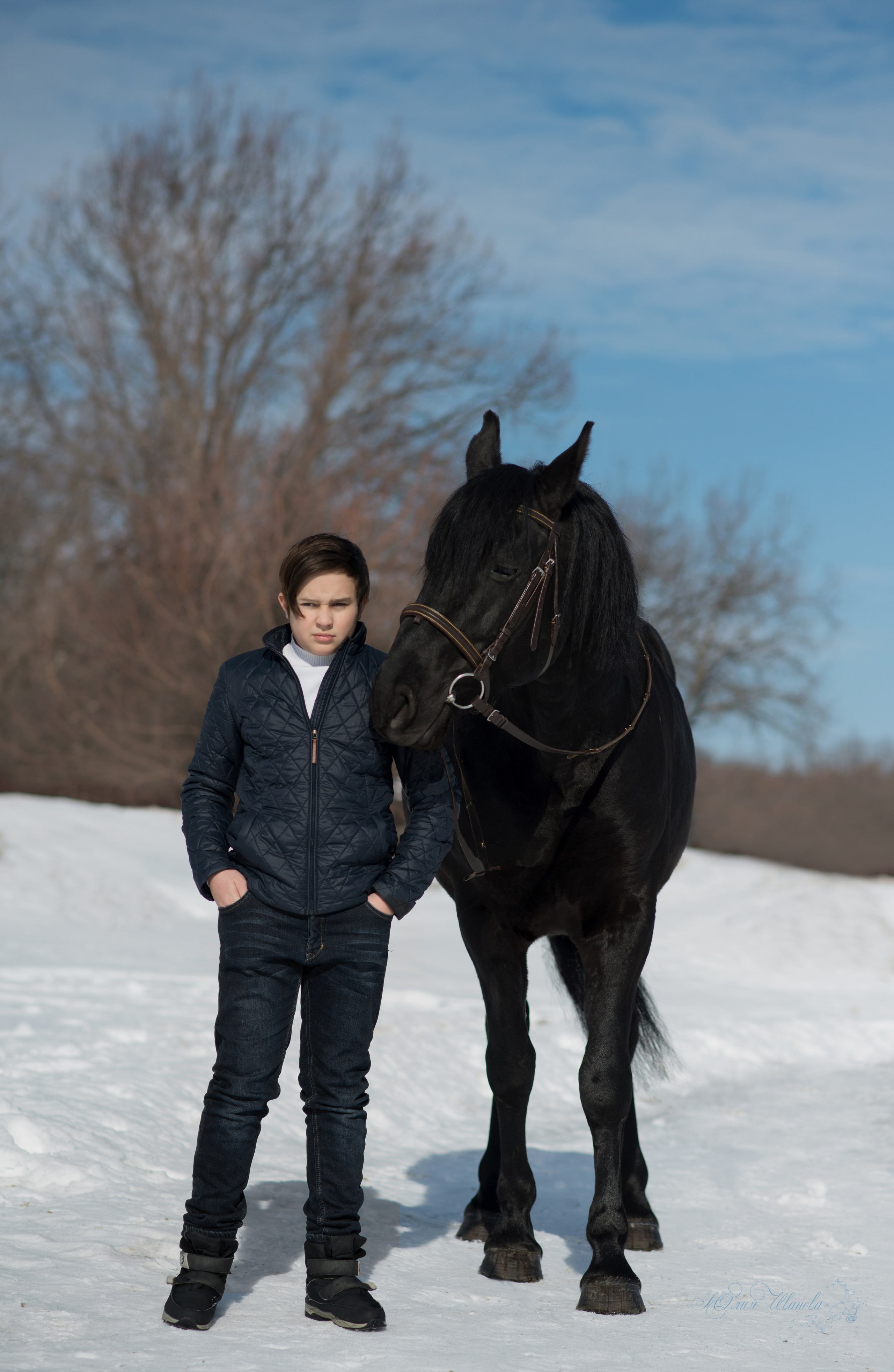 Светлана, Максим и Пират. Конный фотограф в Саратове Юлия Иванова