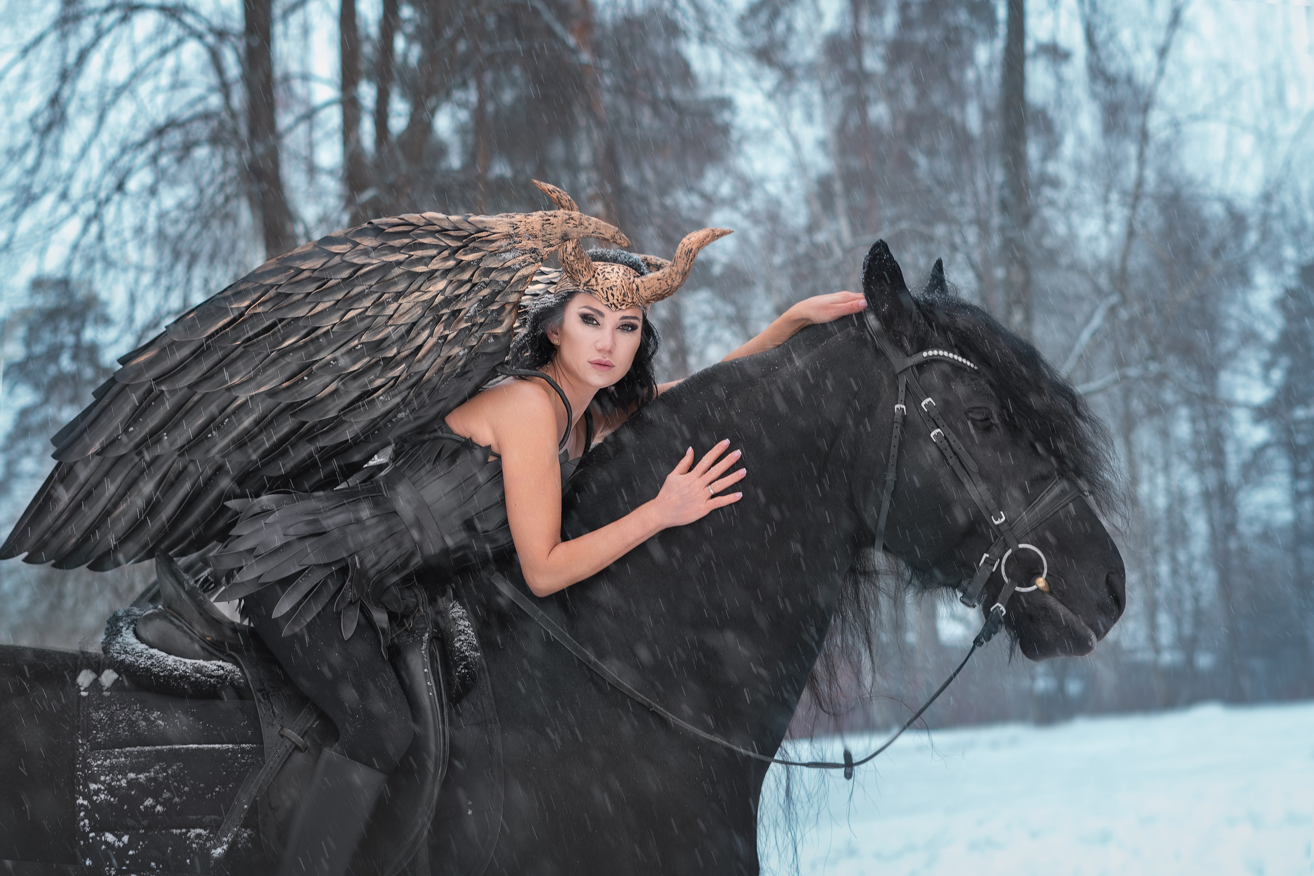 Фотосессия с лошадьми и съемки с конем в Москве от фотографа Елены Жмельковой