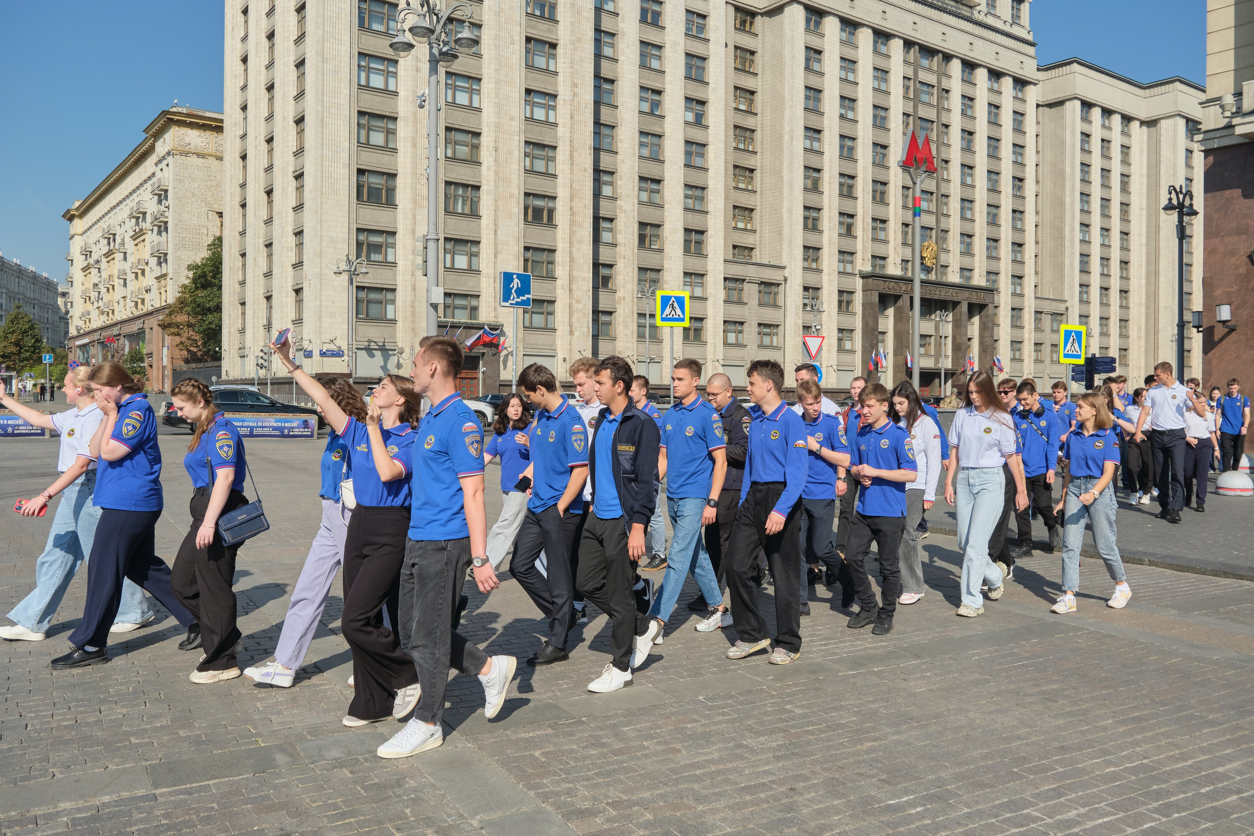 Репортаж. Студенты МЧС в проекте «Город Героев». Репортажная фото и видеосъемка в Москве под ключ