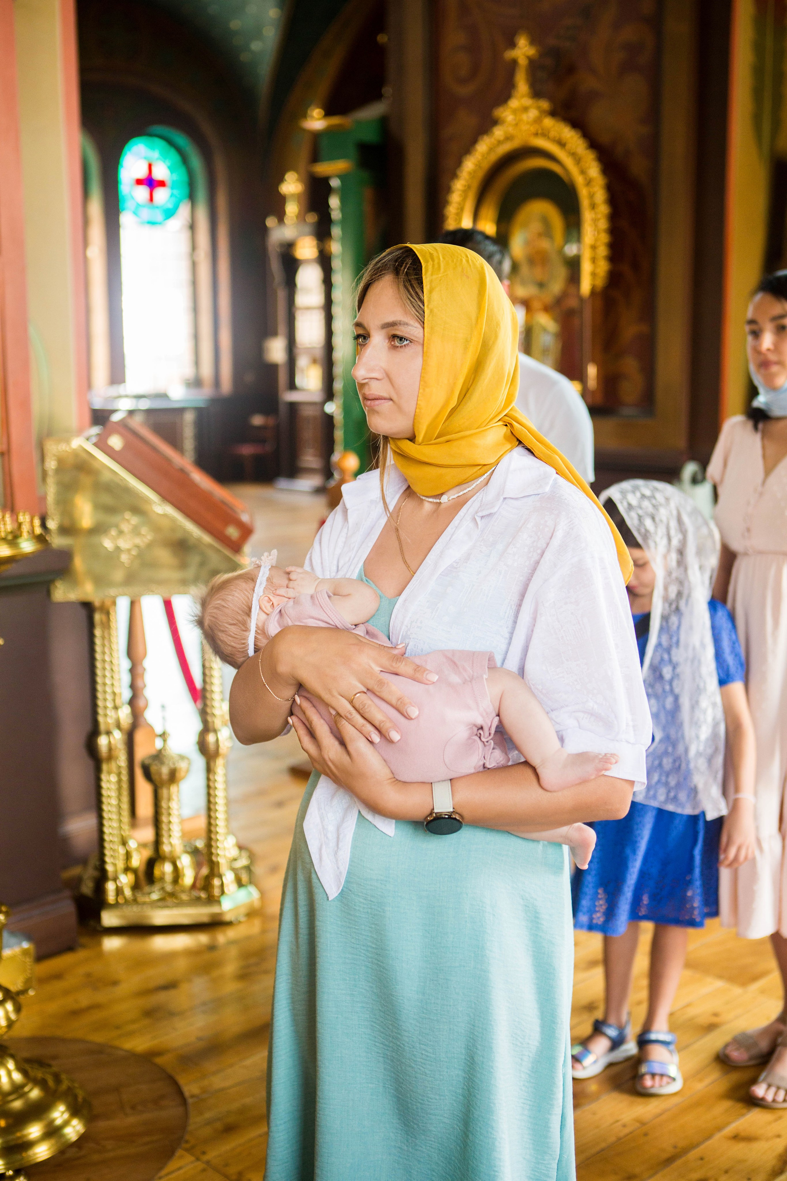 Крещение Анны. Свято-Троицкий собор. Свадебный семейный и детский фотограф в Краснодаре Карина Федоровская