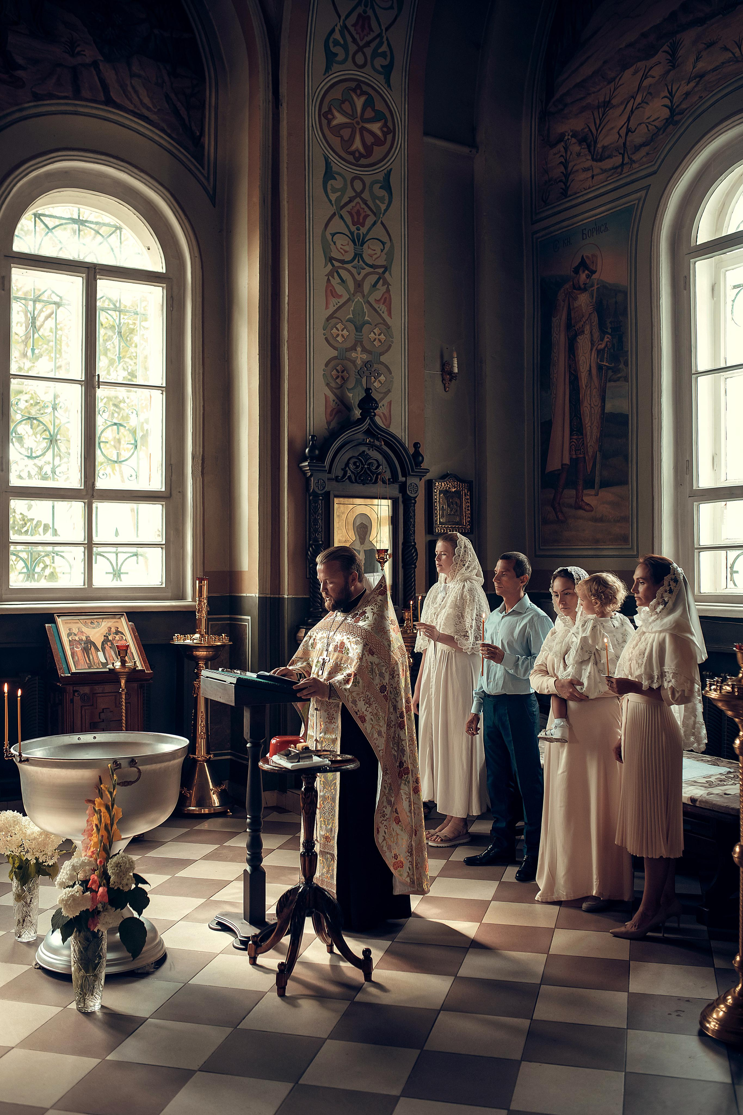 Крещение Настюши. Свадебный, семейный и детский фотограф в Москве и области