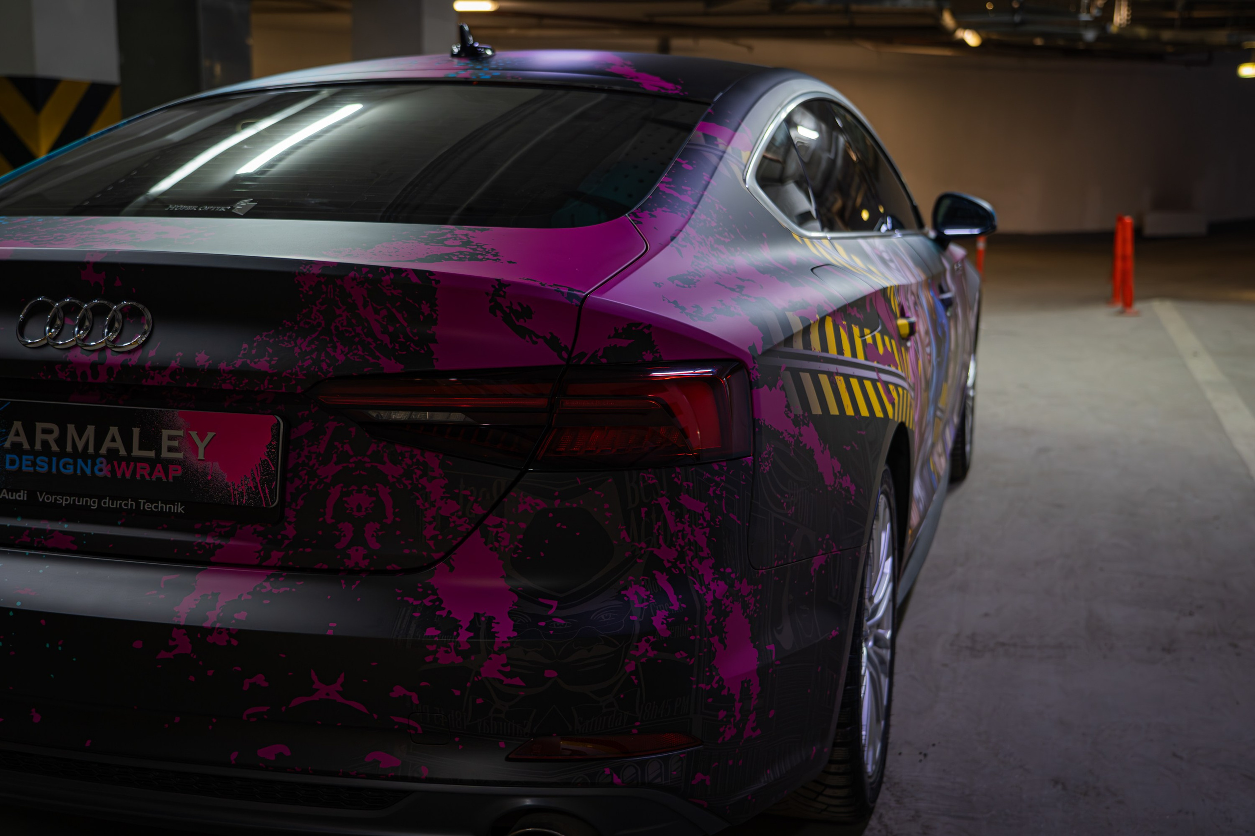 Винилография на Audi A5. Студия дизайна и оклейки авто Barmaley Design