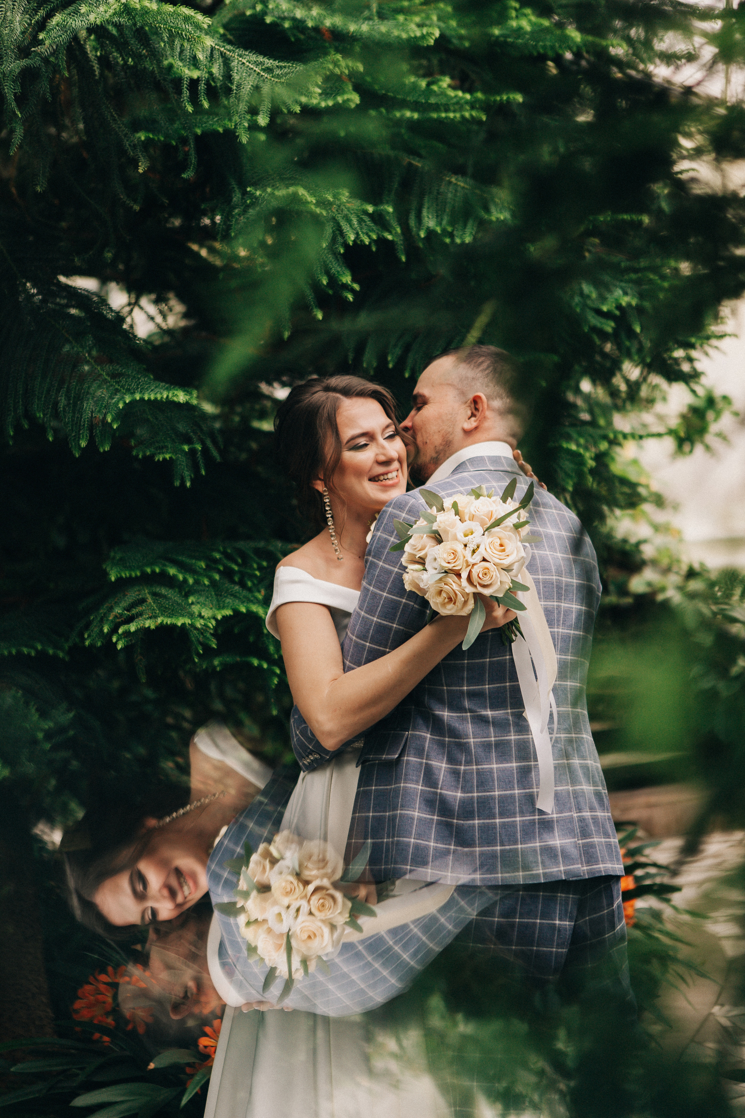 Мария, Михаил в зимнем саду. Свадебный фотограф Юлия Сарапульцева, Ижевск