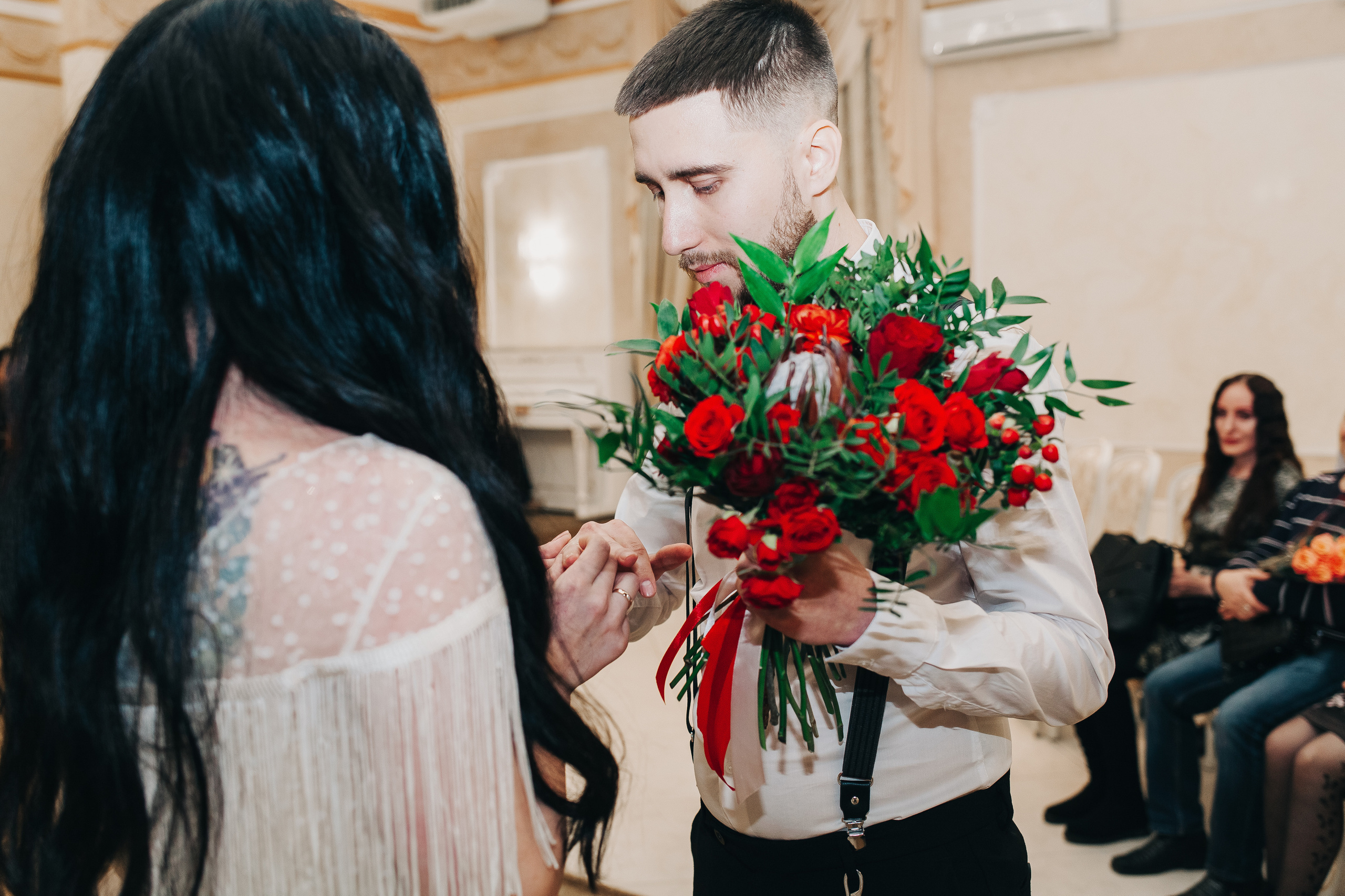 Настя, Сергей. Эрмитаж-холл, зимний сад. Свадебный фотограф Юлия Сарапульцева, Ижевск